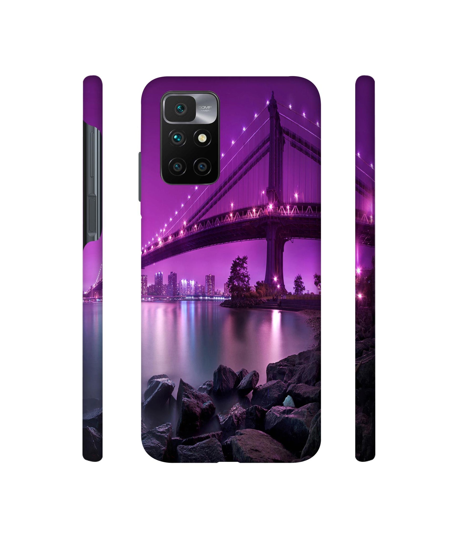 Manhattan Bridge Designer Hard Back Cover for Mi Redmi 10 Prime
