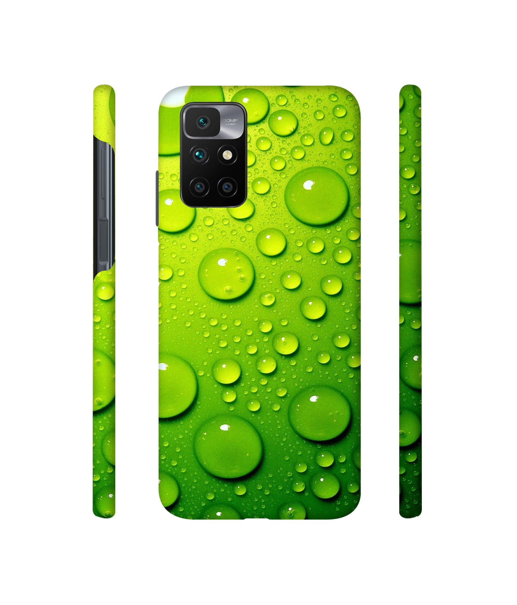 Green Bubbles Designer Hard Back Cover for Mi Redmi 10 Prime