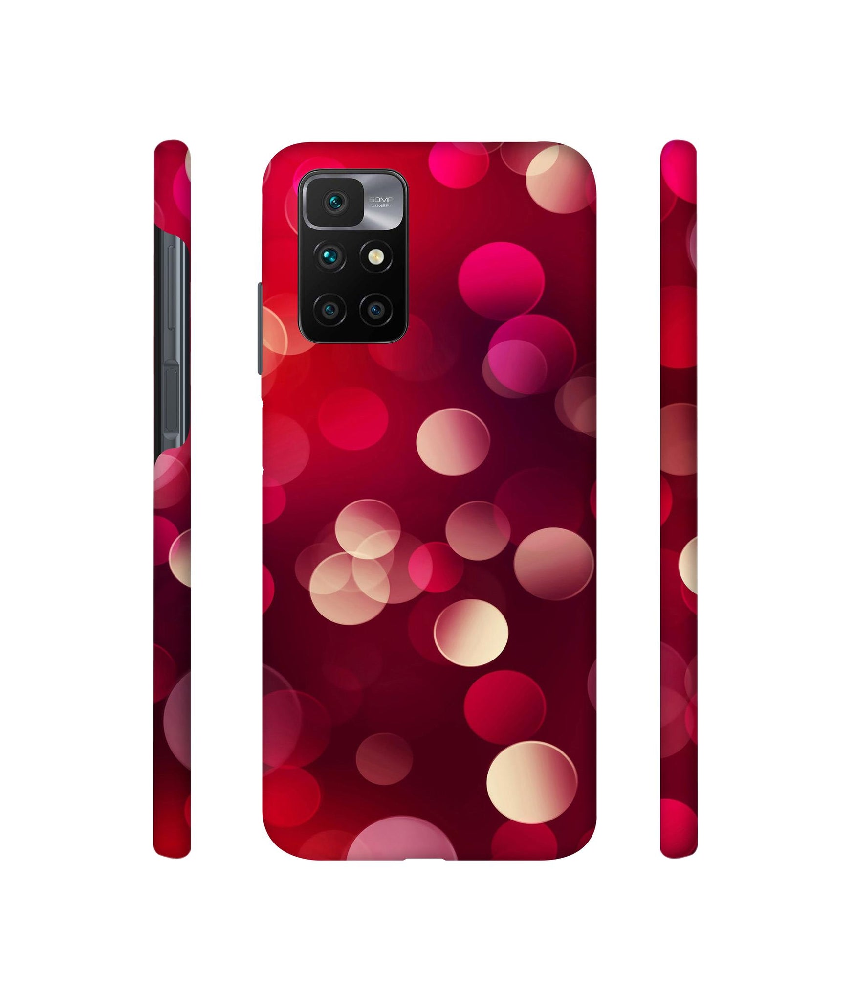 3D Circles Designer Hard Back Cover for Mi Redmi 10 Prime