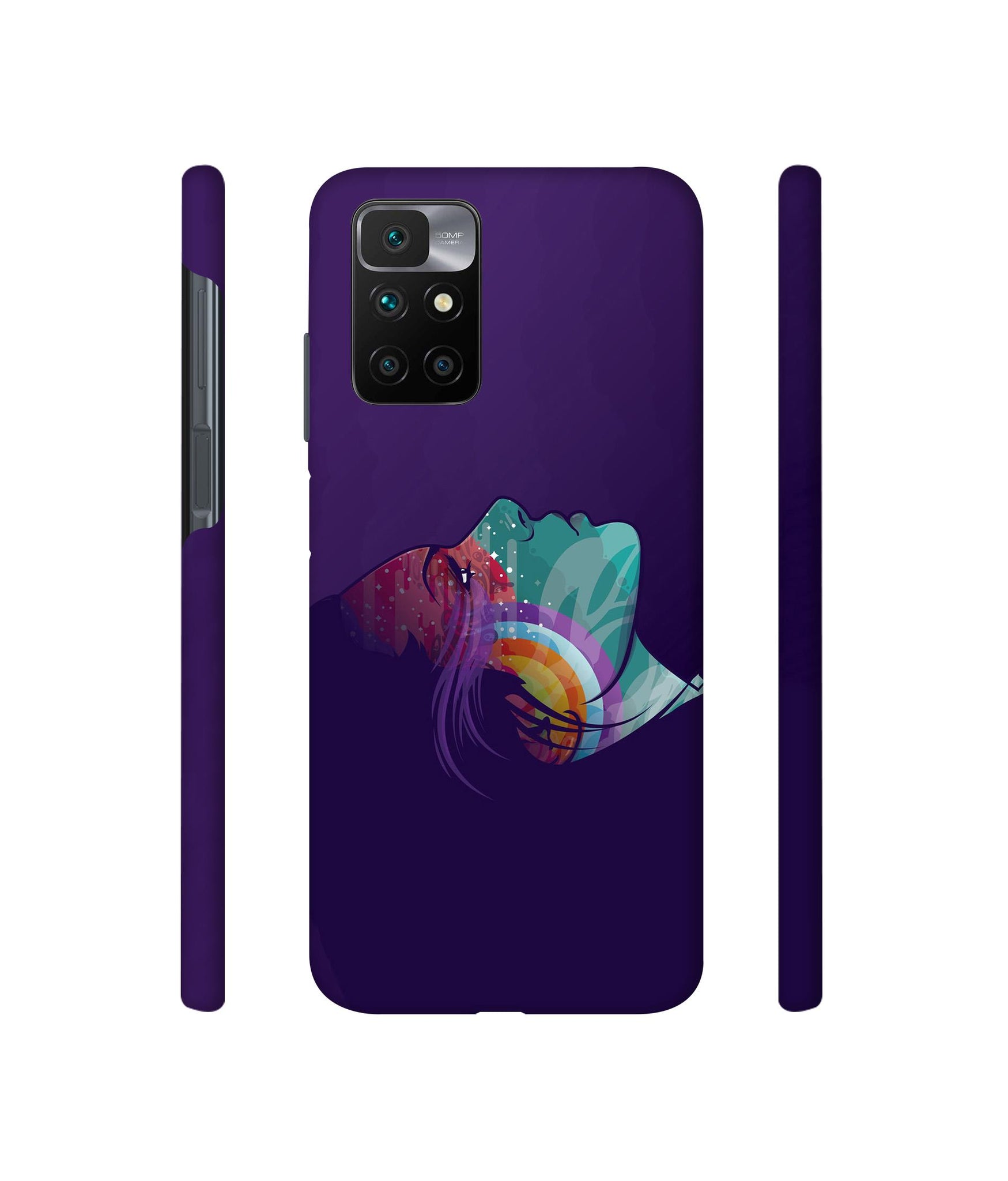 Vector Girl Designer Hard Back Cover for Mi Redmi 10 Prime