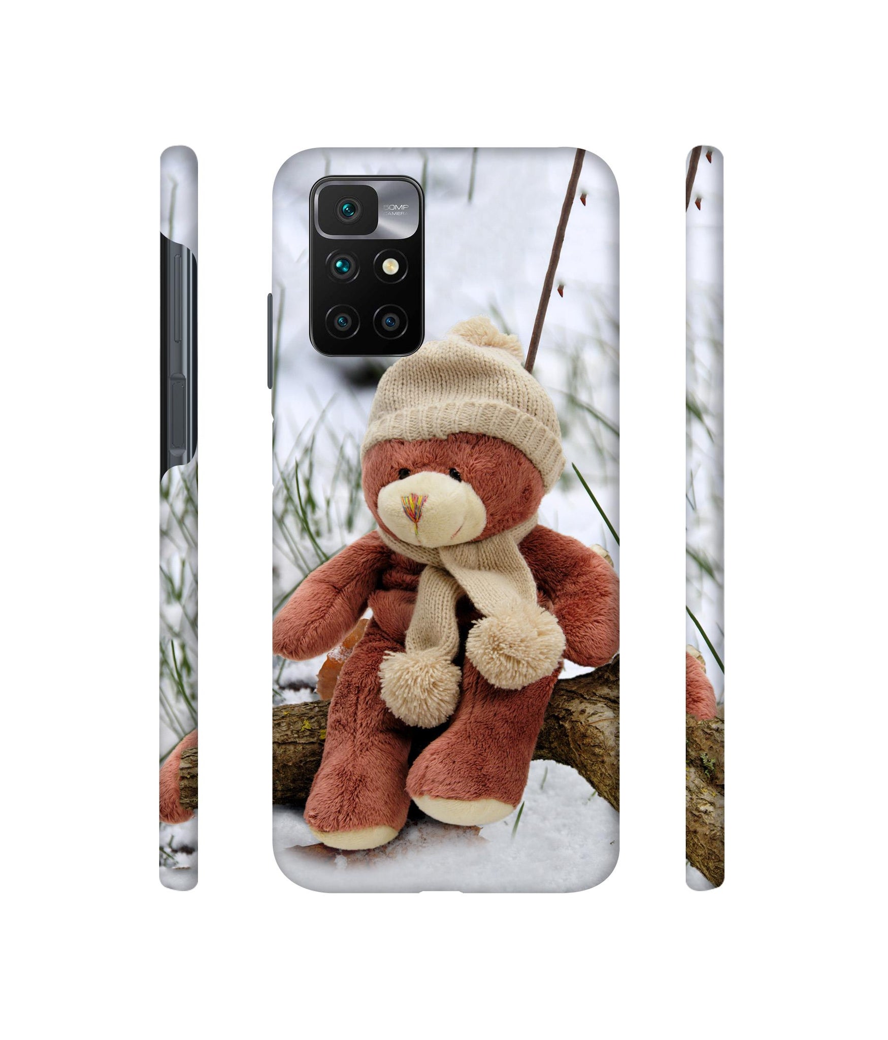 Woolen Bear Designer Hard Back Cover for Mi Redmi 10 Prime