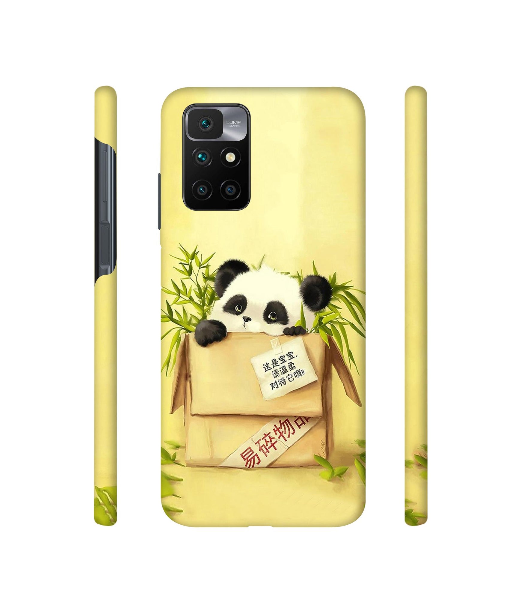 Panda In Box Designer Hard Back Cover for Mi Redmi 10 Prime