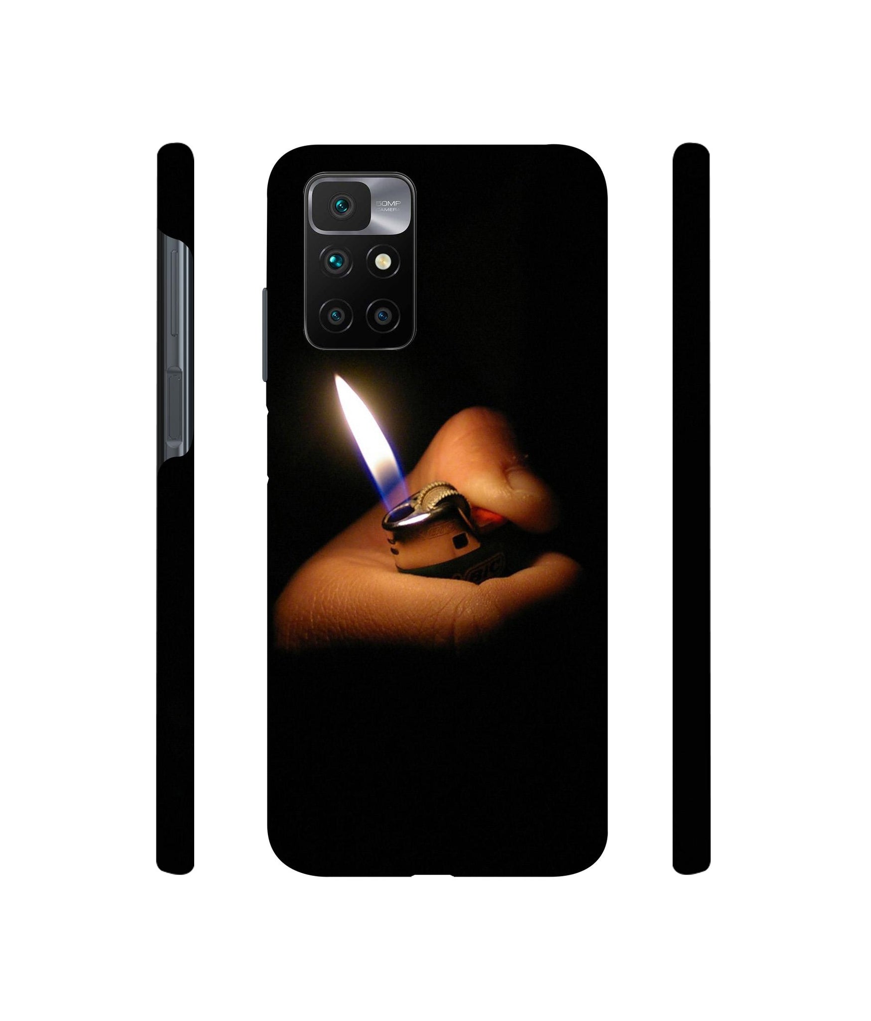 Lighter Flames Designer Hard Back Cover for Mi Redmi 10 Prime