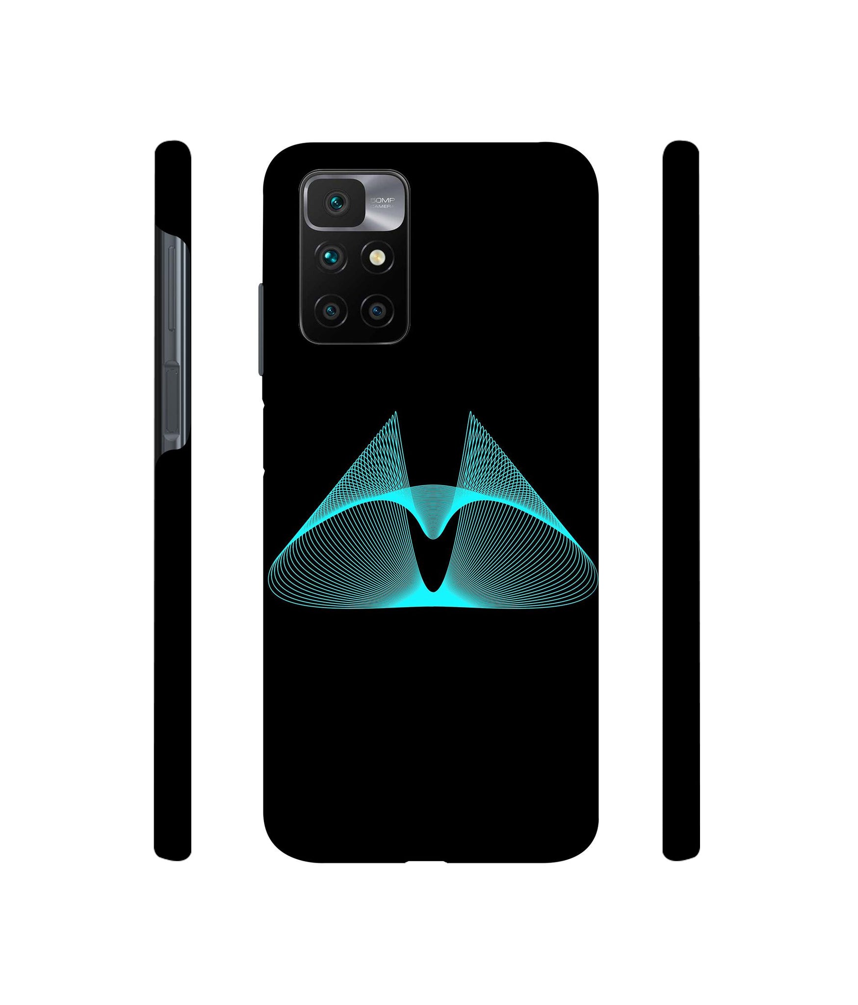 Mesh Shape Glitter Designer Hard Back Cover for Mi Redmi 10 Prime