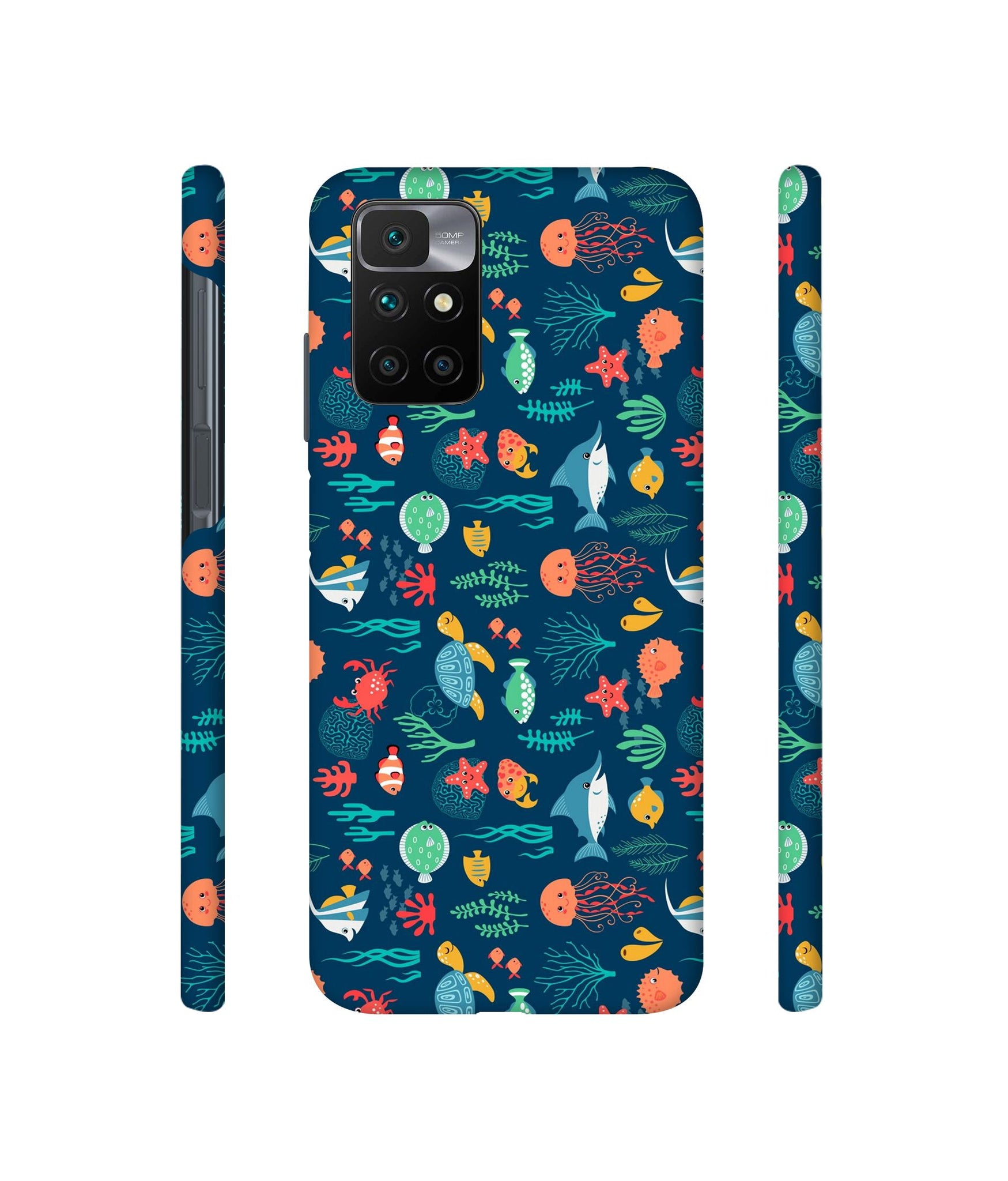 Aquarium Texture Designer Hard Back Cover for Mi Redmi 10 Prime