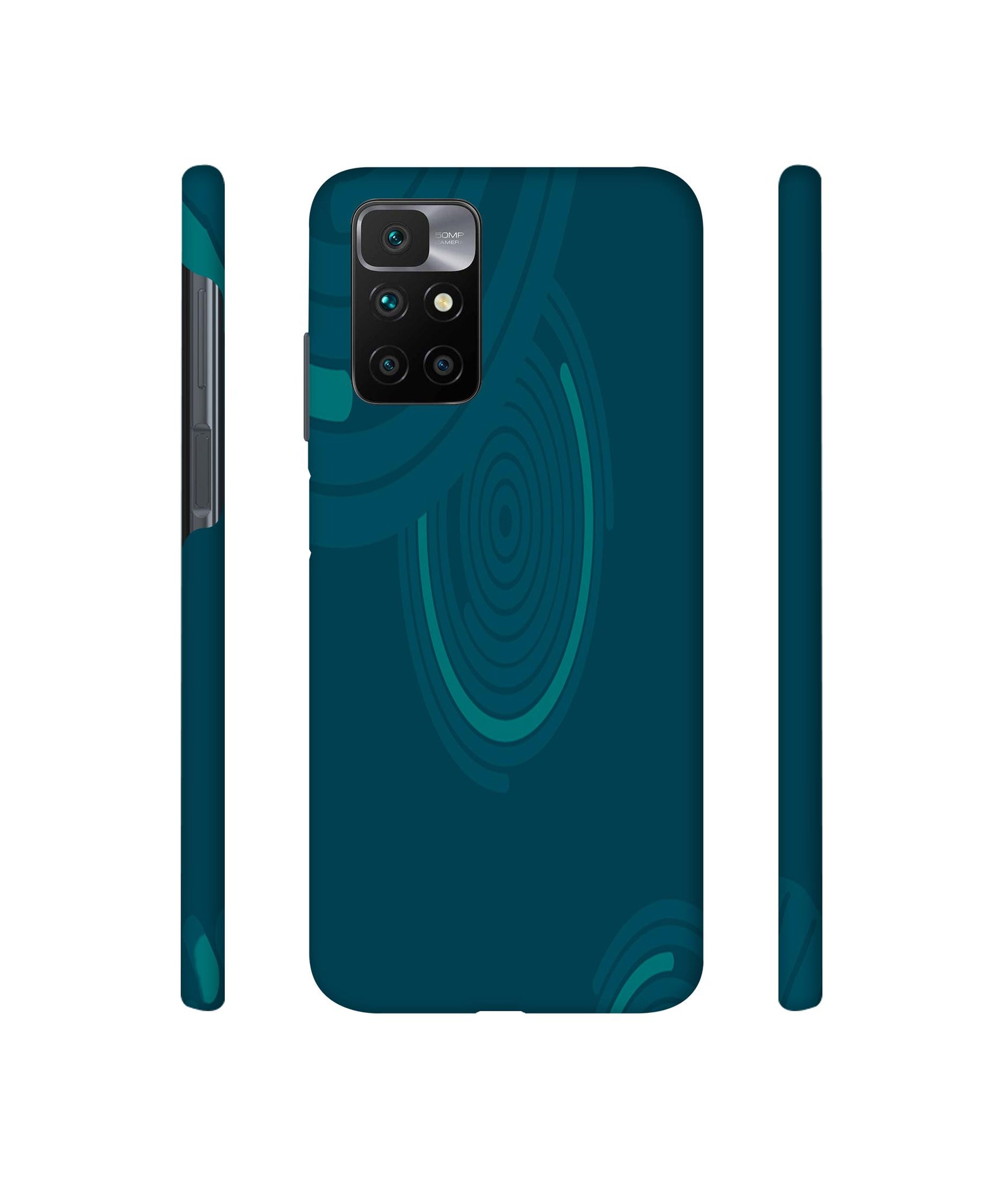 Round Texture Designer Hard Back Cover for Mi Redmi 10 Prime