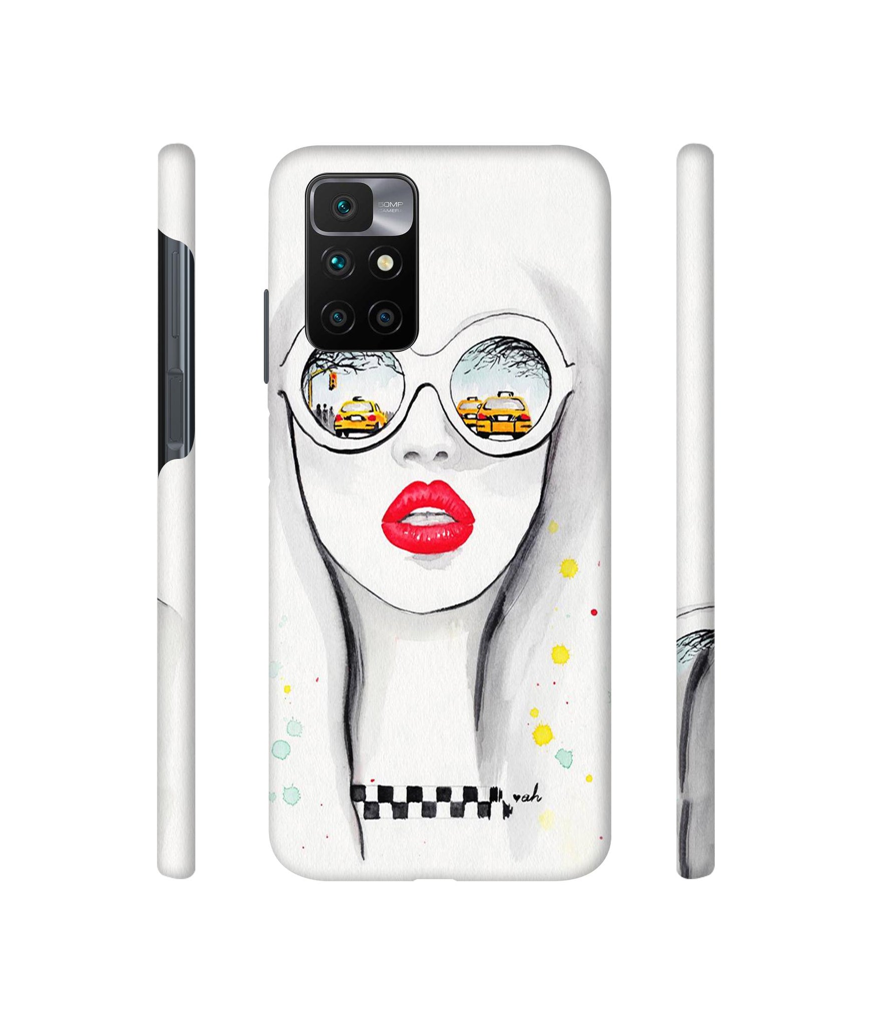 Girl Designer Hard Back Cover for Mi Redmi 10 Prime