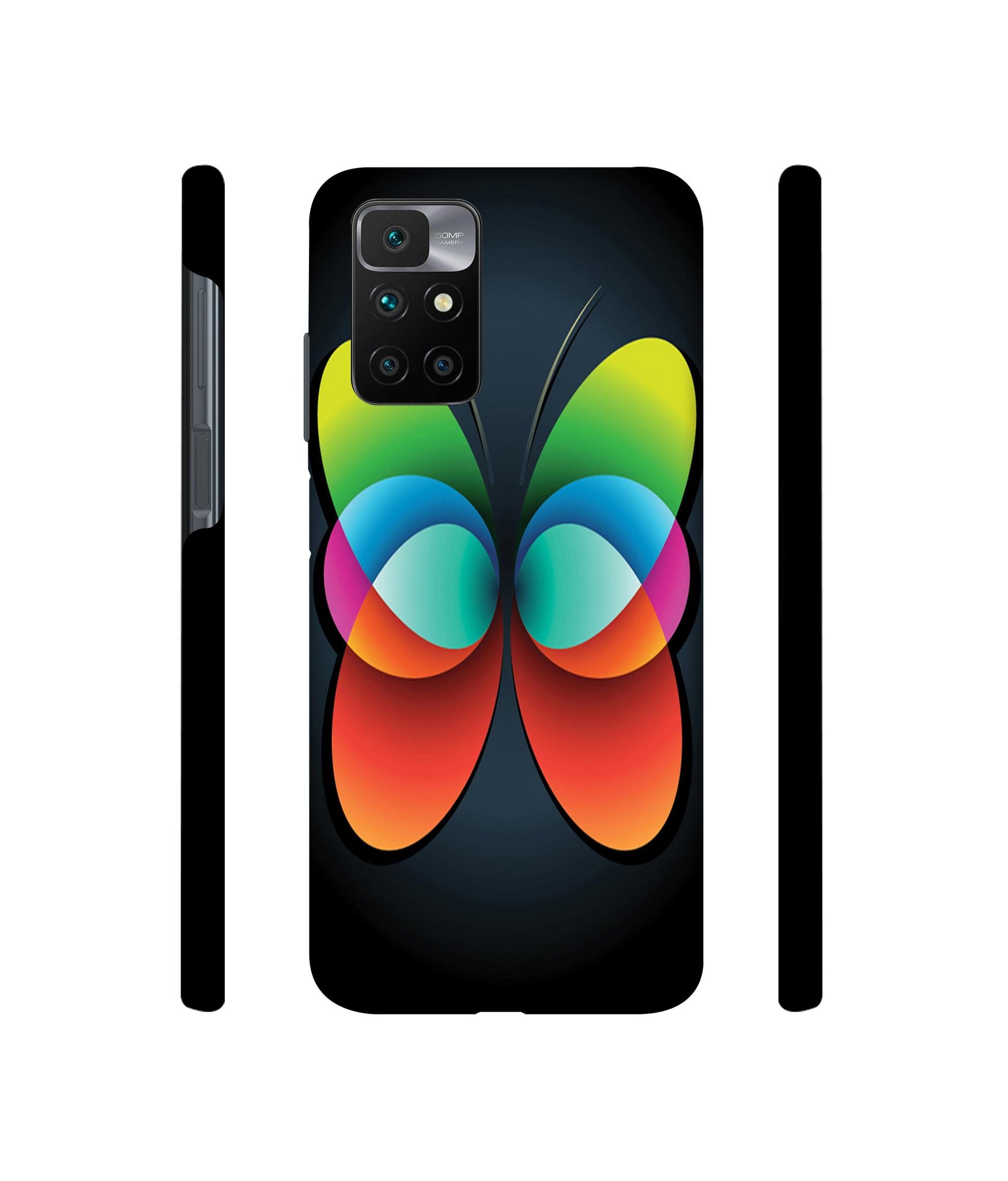 Colourfull Butterfly Designer Hard Back Cover for Mi Redmi 10 Prime