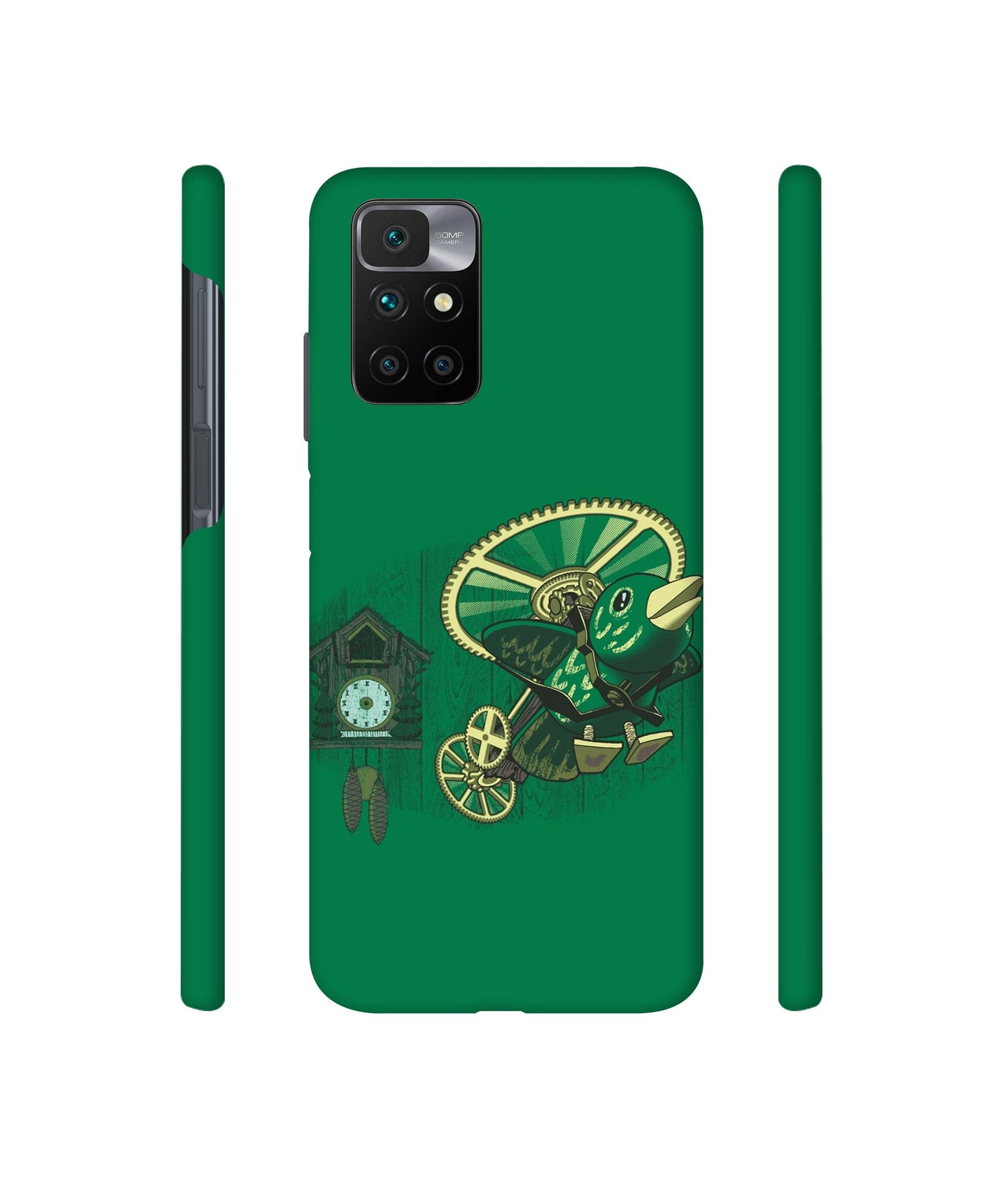 Clock Bird Designer Hard Back Cover for Mi Redmi 10 Prime