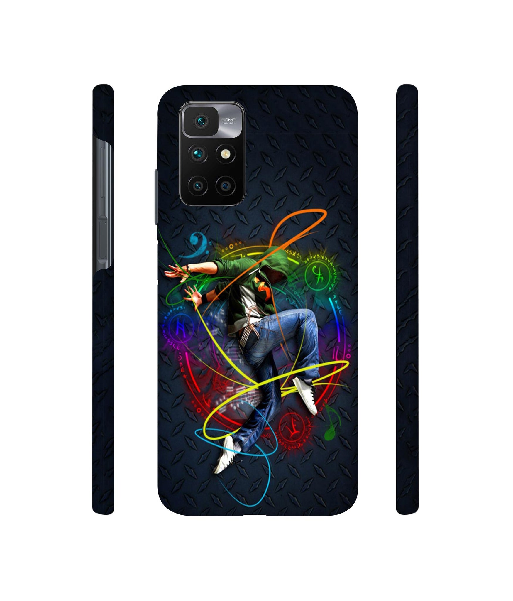 Boy With Music Designer Hard Back Cover for Mi Redmi 10 Prime