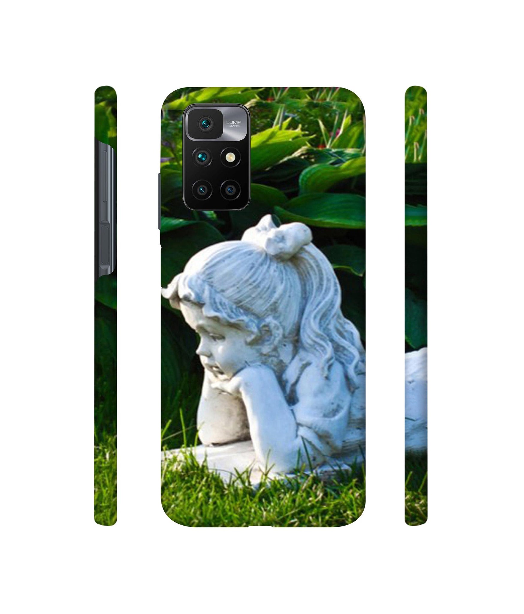 Statue of Girl Designer Hard Back Cover for Mi Redmi 10 Prime