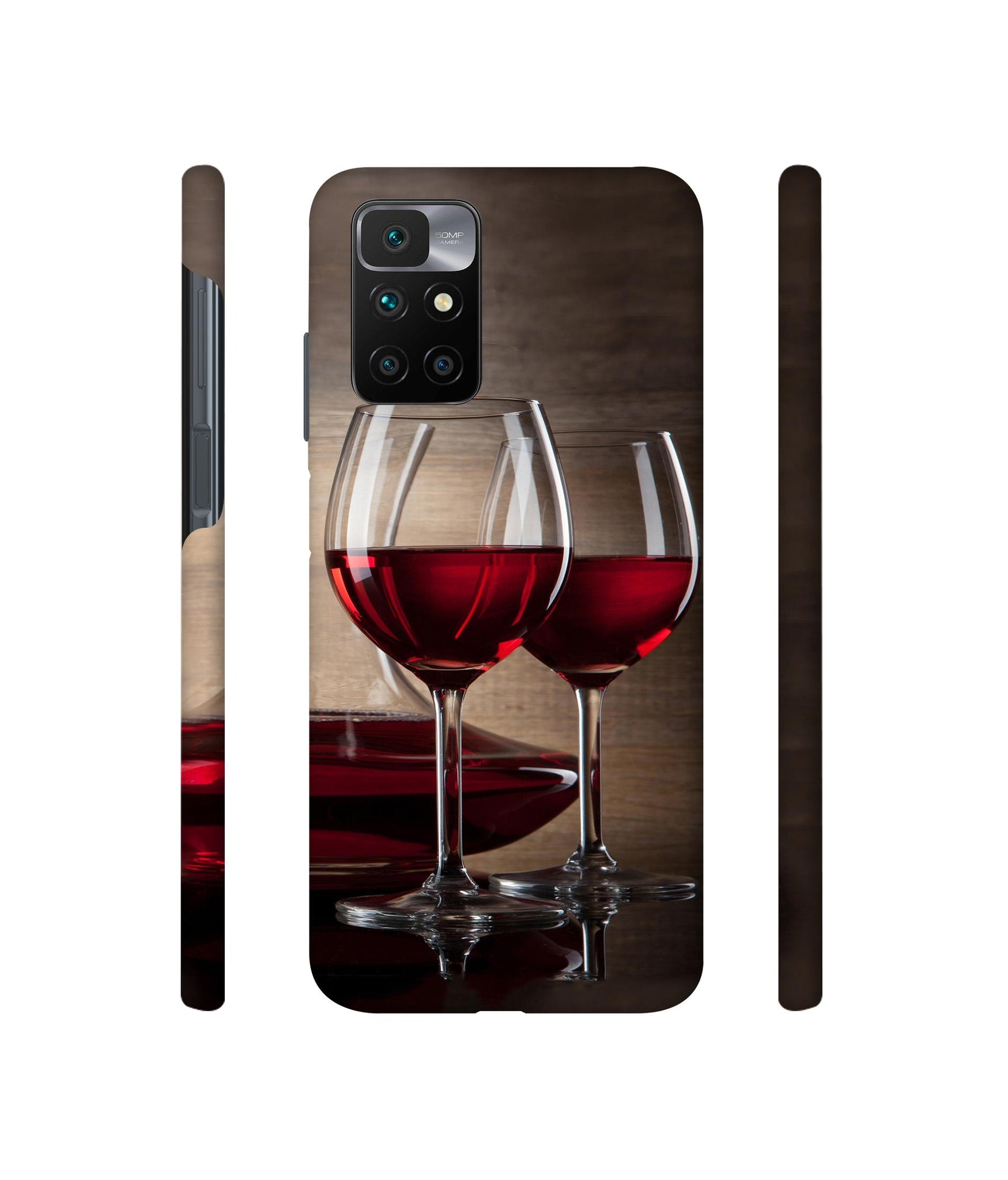 Wine Glass Designer Hard Back Cover for Mi Redmi 10 Prime
