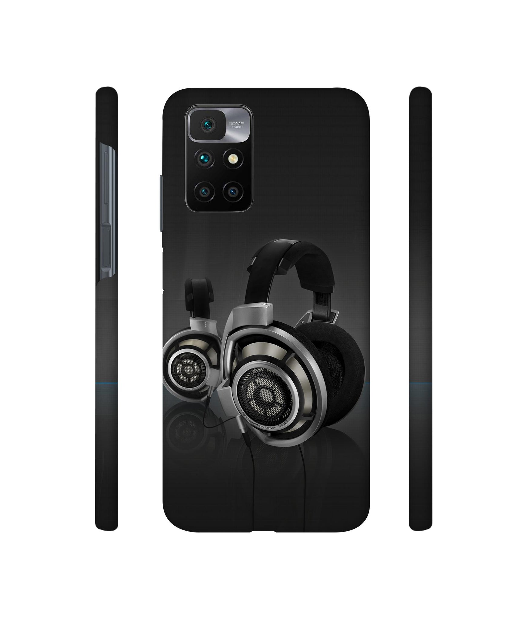 Head Phone Designer Hard Back Cover for Mi Redmi 10 Prime