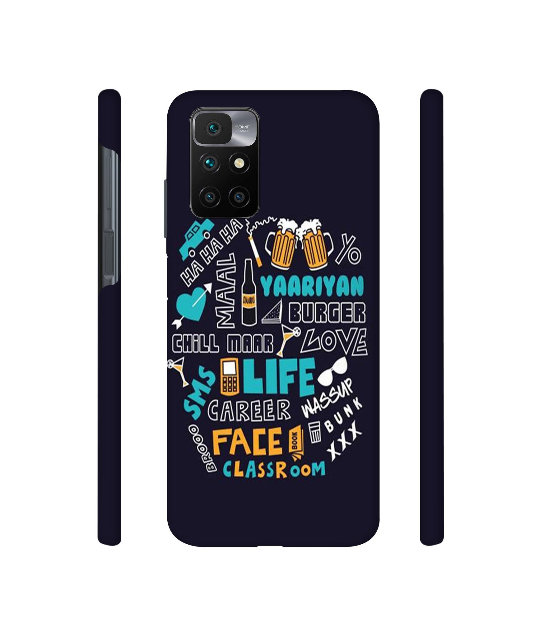 Funny Quote Designer Hard Back Cover for Mi Redmi 10 Prime