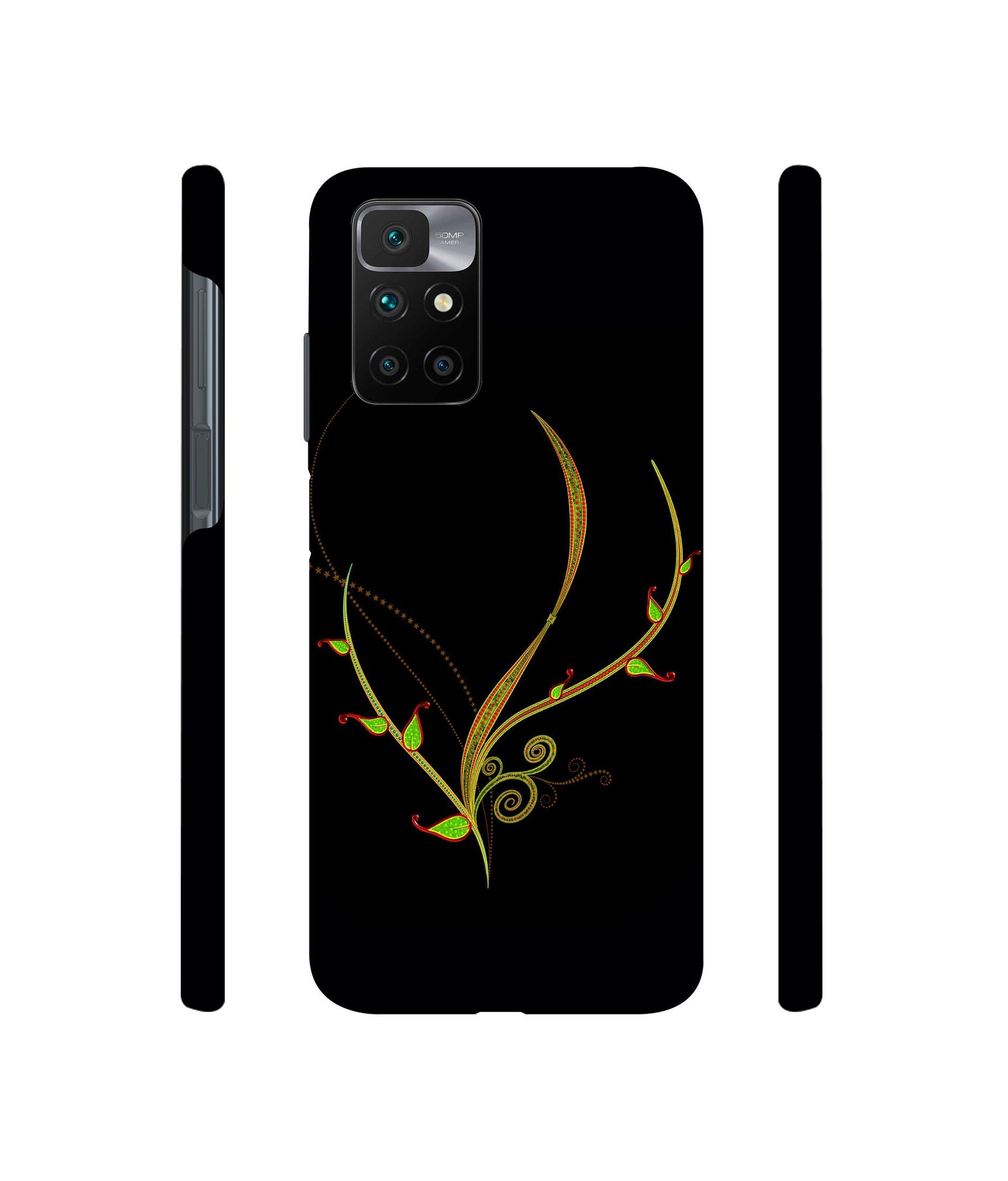 Yellow Pattern Designer Hard Back Cover for Mi Redmi 10 Prime