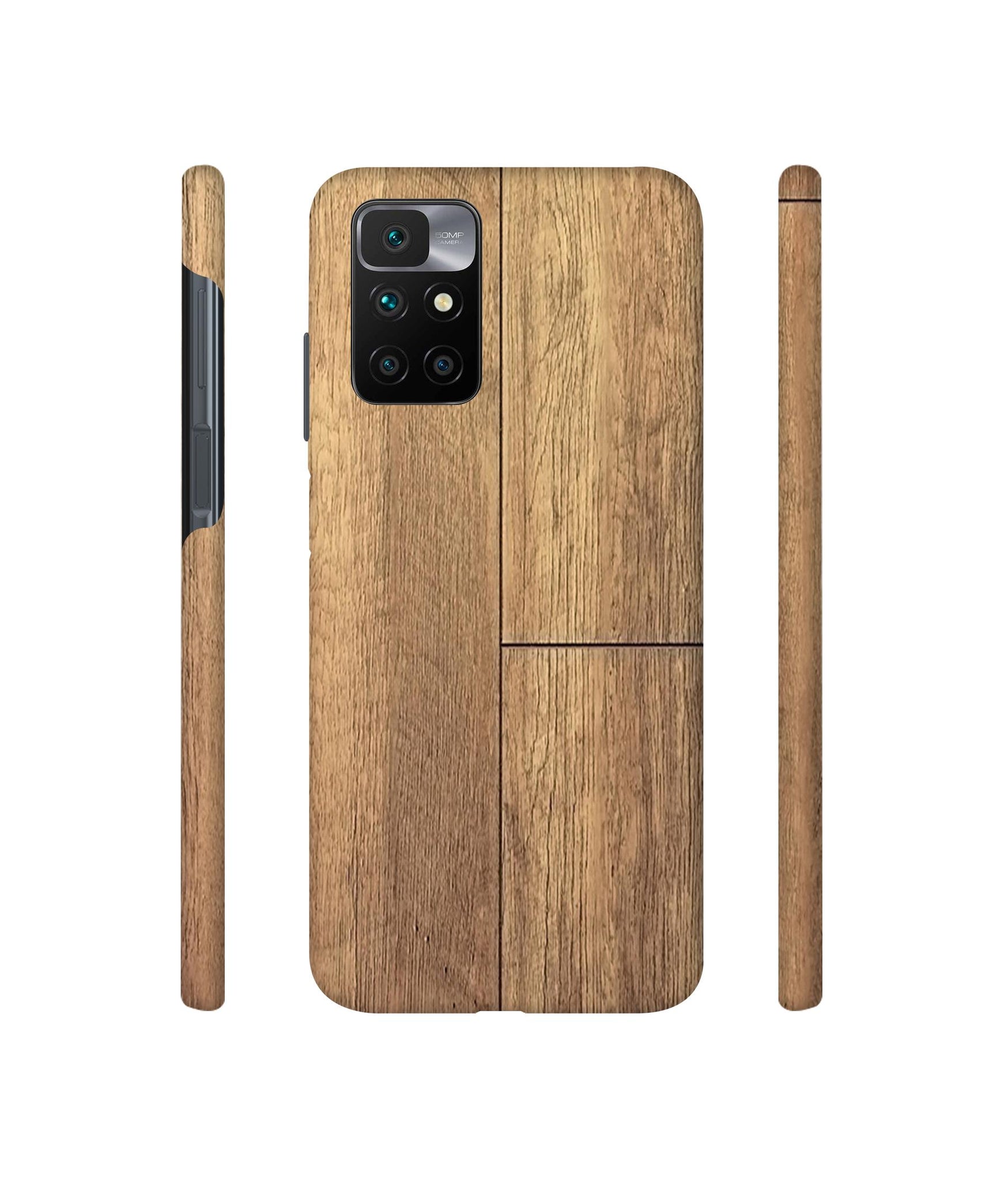 Wood Stretcher Designer Hard Back Cover for Mi Redmi 10 Prime