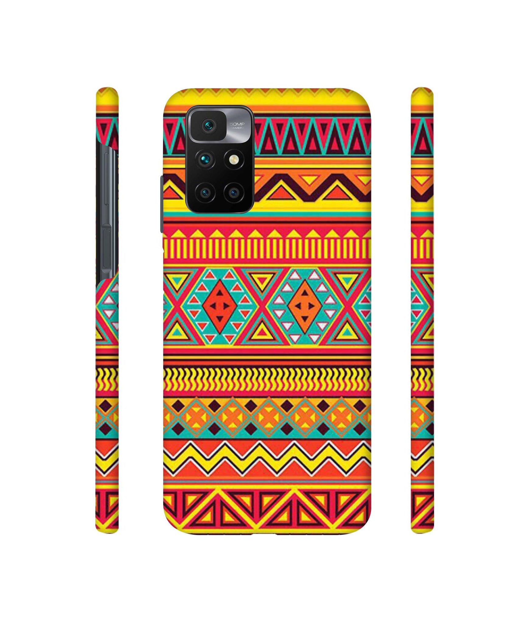 Artistic Rangoli Designer Hard Back Cover for Mi Redmi 10 Prime
