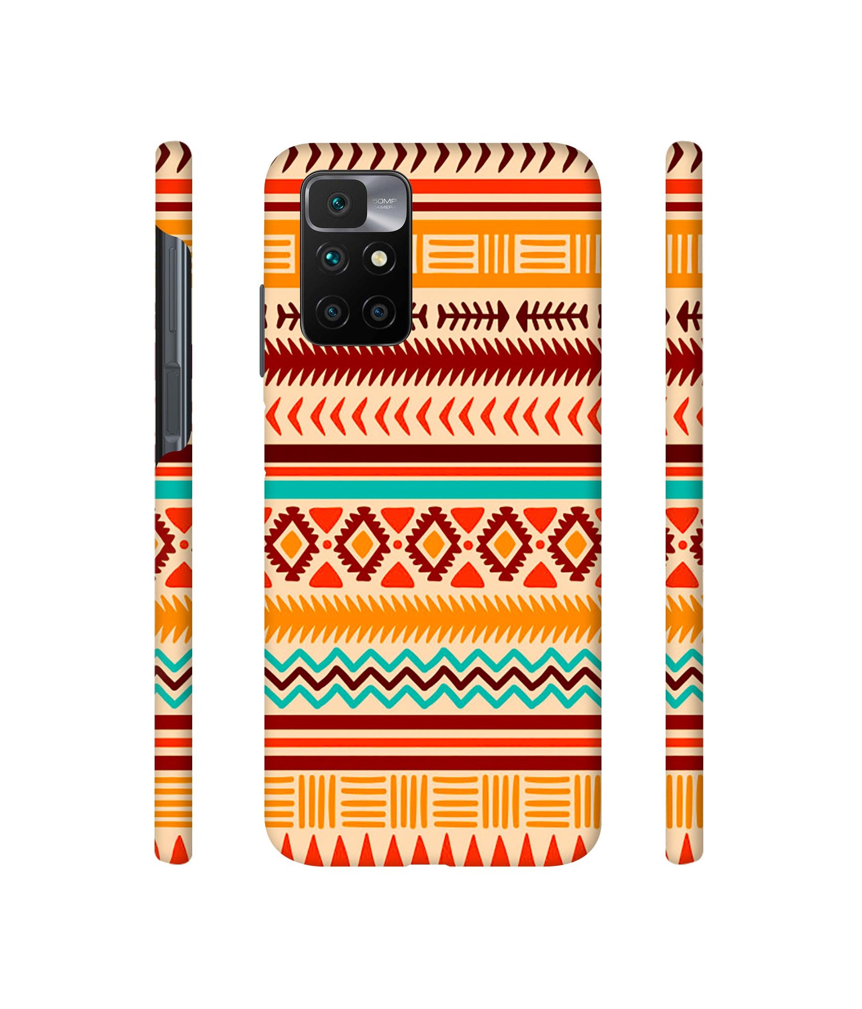 Marathi Rangoli Art Designer Hard Back Cover for Mi Redmi 10 Prime