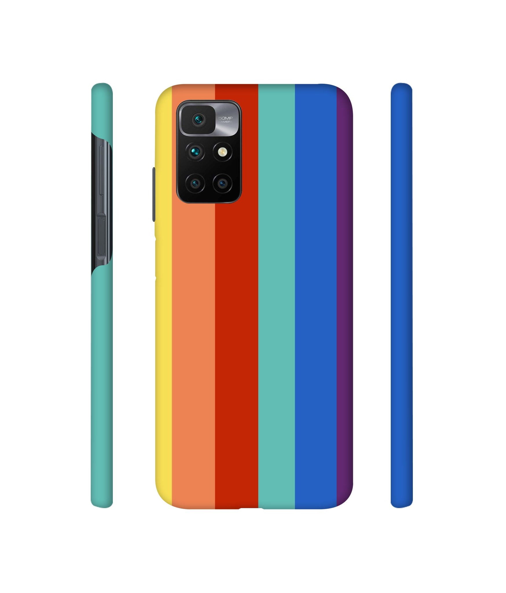 Rainbow Colors Designer Hard Back Cover for Mi Redmi 10 Prime