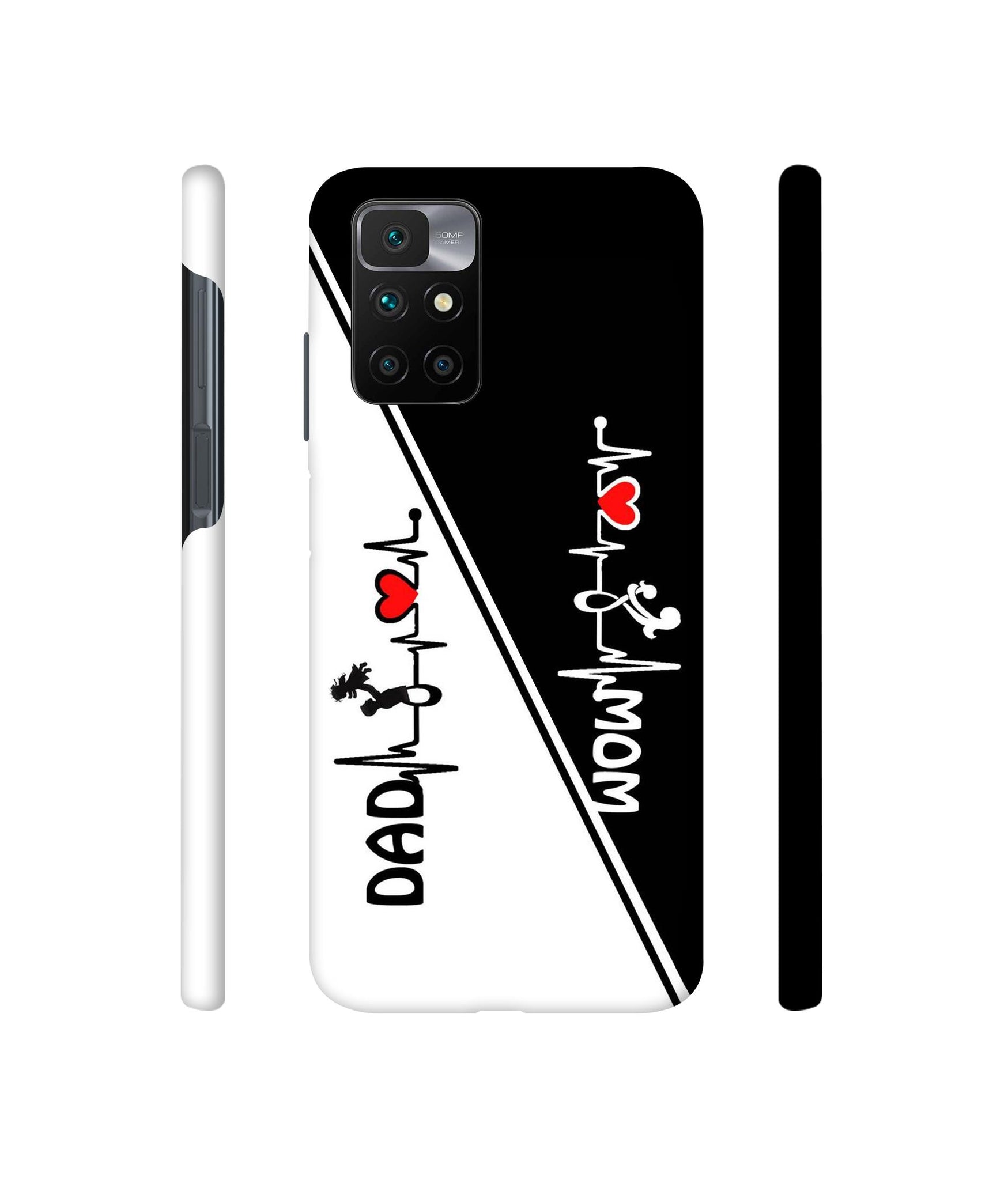 Mom and Dad Lover Designer Hard Back Cover for Mi Redmi 10 Prime