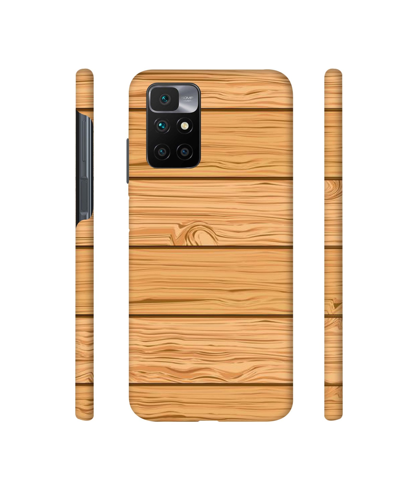 Wooden Texture Pattern Designer Hard Back Cover for Mi Redmi 10 Prime