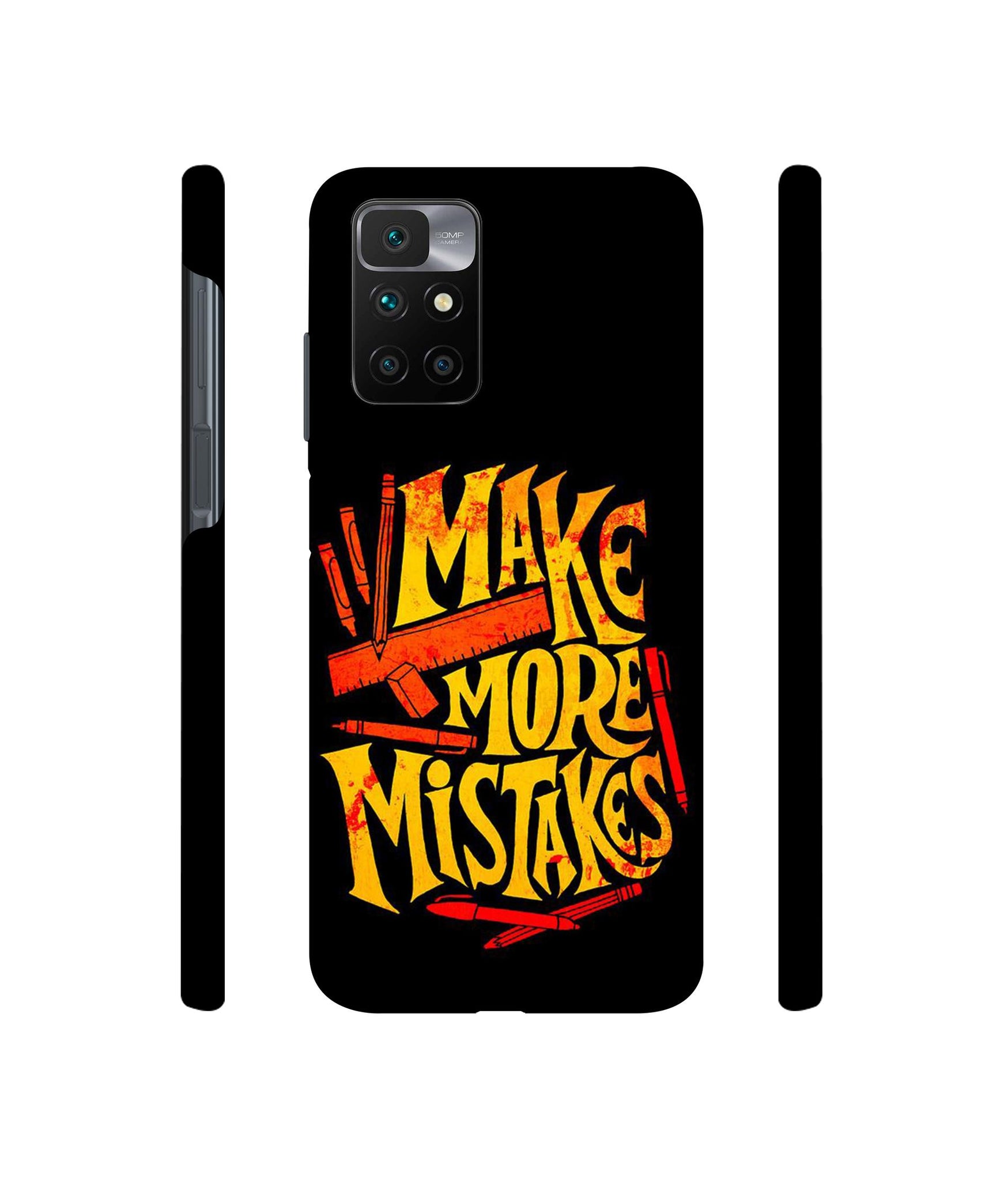 Make More Mistakes Designer Hard Back Cover for Mi Redmi 10 Prime