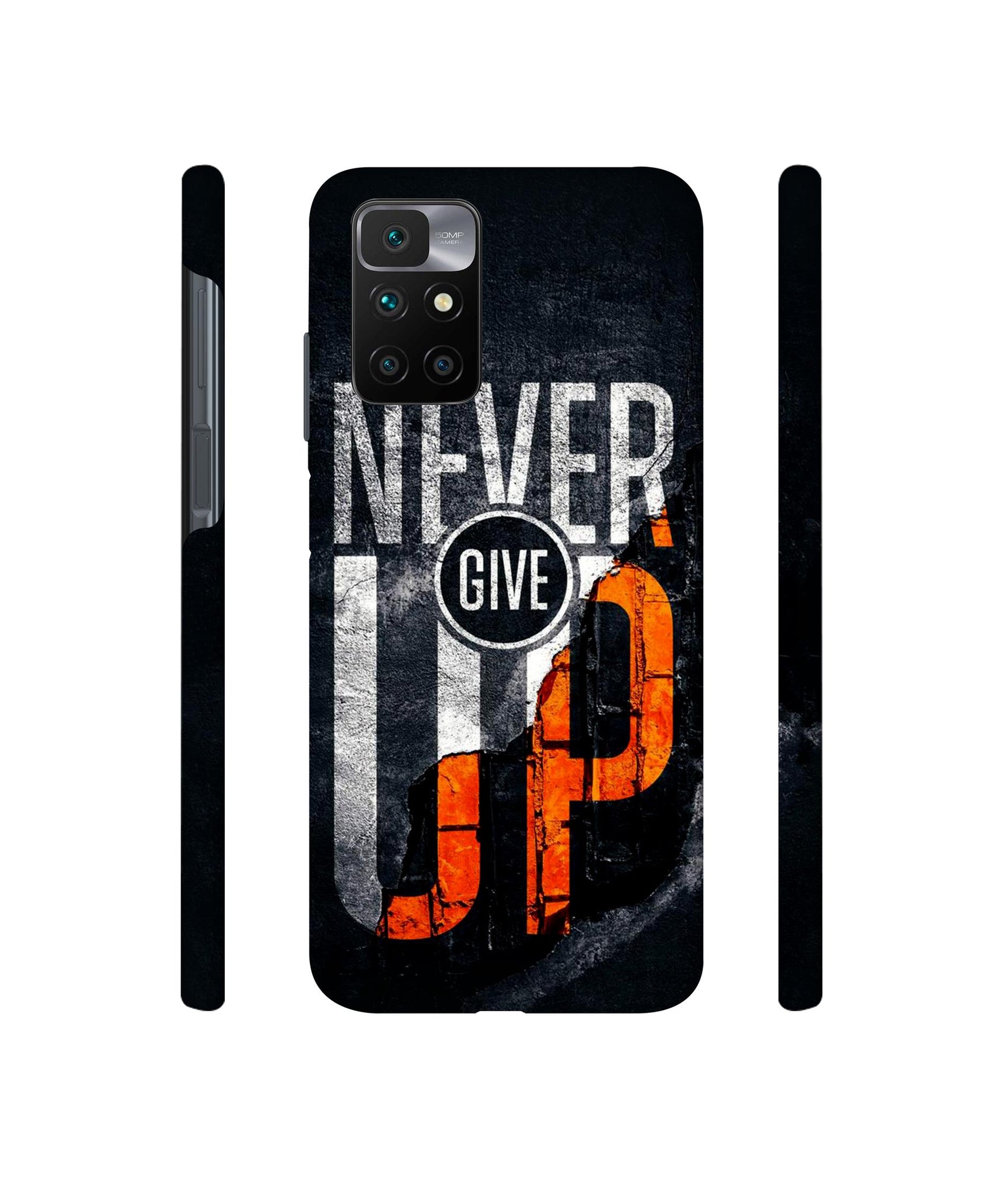 Never Give Up Designer Hard Back Cover for Mi Redmi 10 Prime