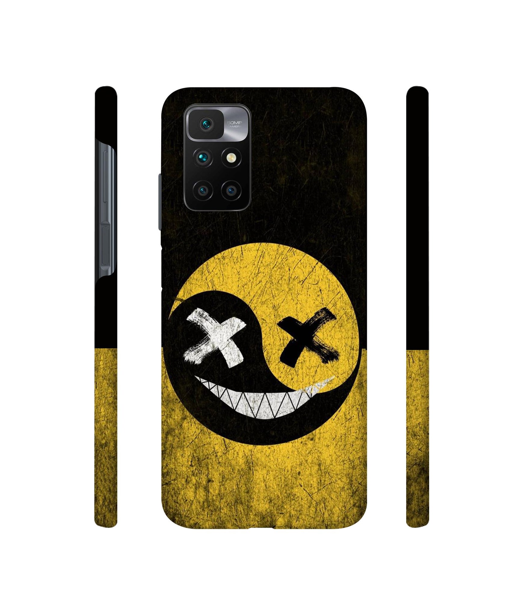 Double Face Smile Designer Hard Back Cover for Mi Redmi 10 Prime