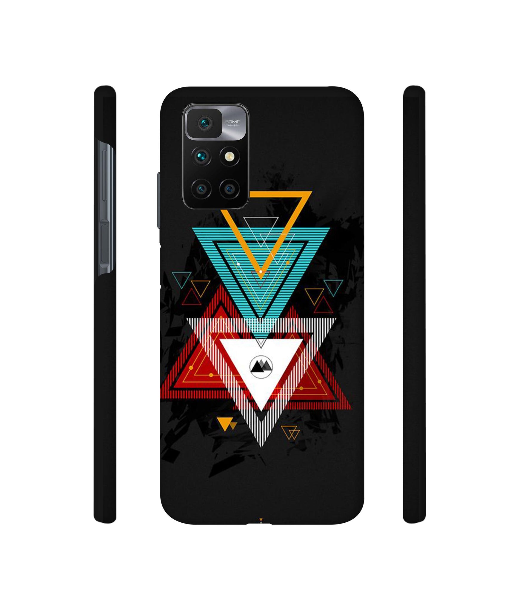 Illustrator Triangle Designer Hard Back Cover for Mi Redmi 10 Prime