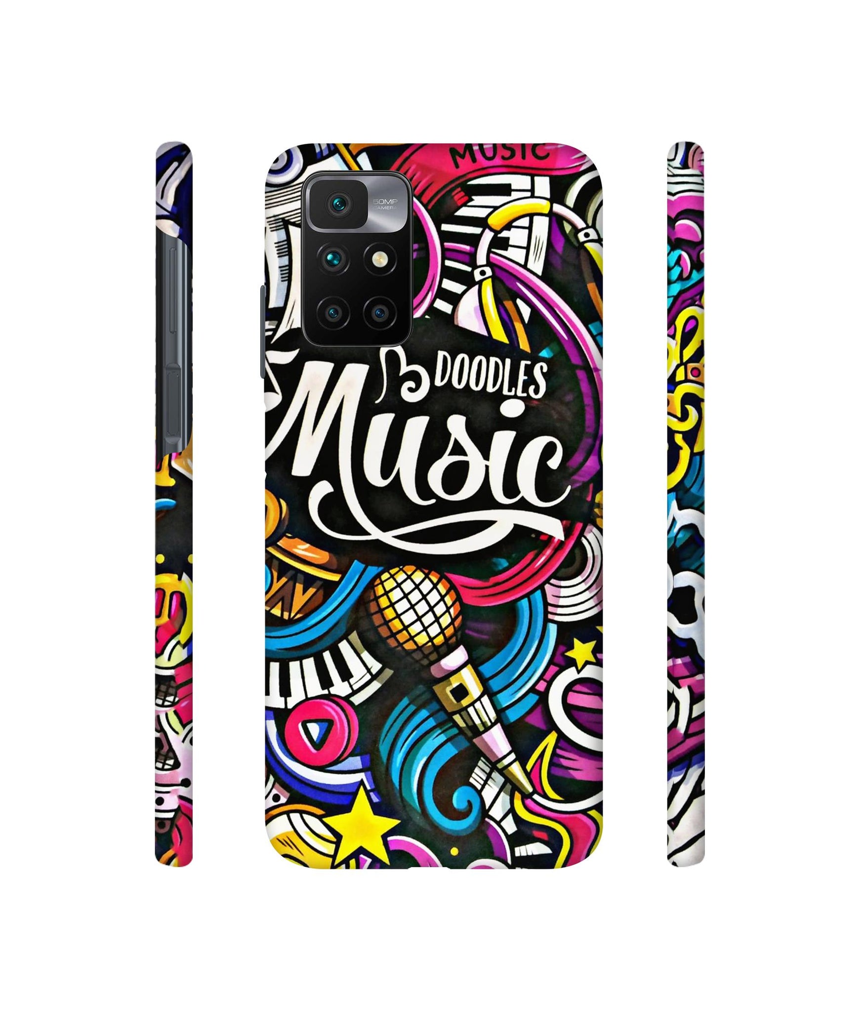 Doodles Music Designer Hard Back Cover for Mi Redmi 10 Prime