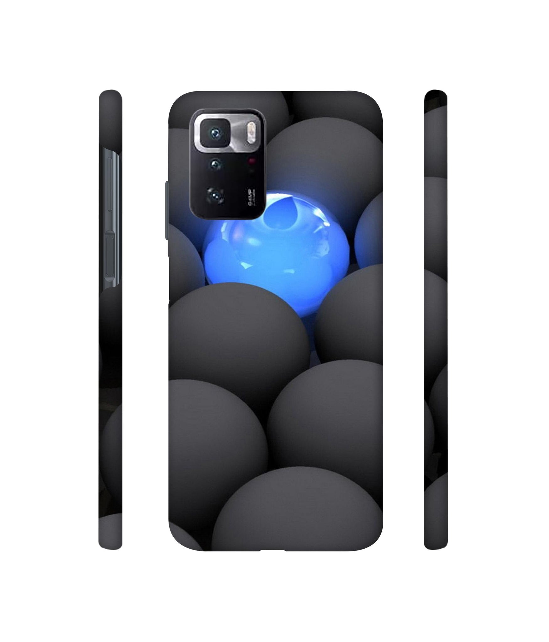 Balls Dark Neon Sight Surface Designer Hard Back Cover for Mi Poco X3 GT