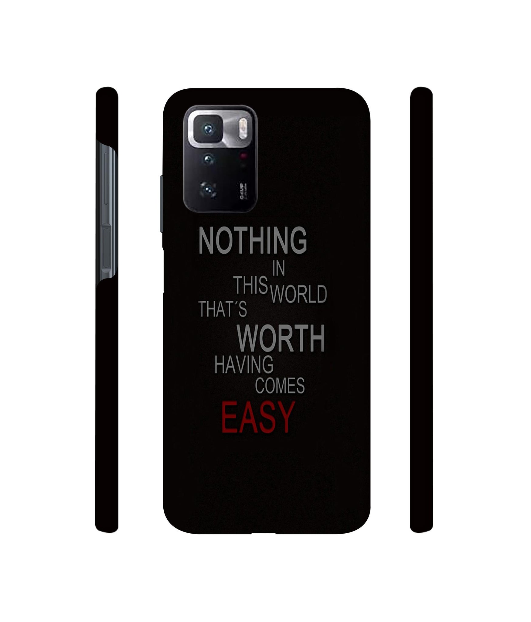 Life Quotes Designer Hard Back Cover for Mi Poco X3 GT