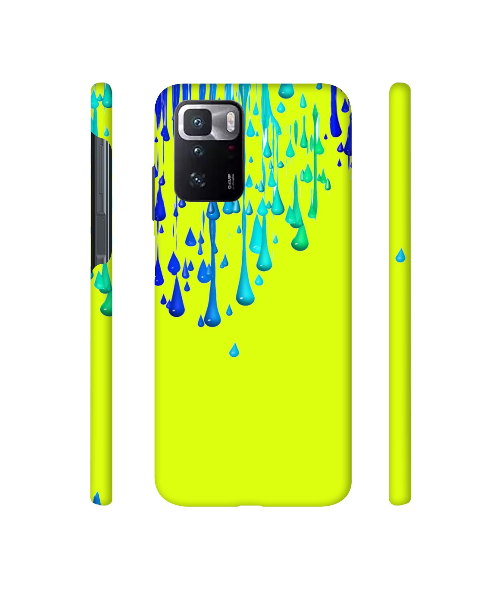 Neon Paint Designer Hard Back Cover for Mi Poco X3 GT