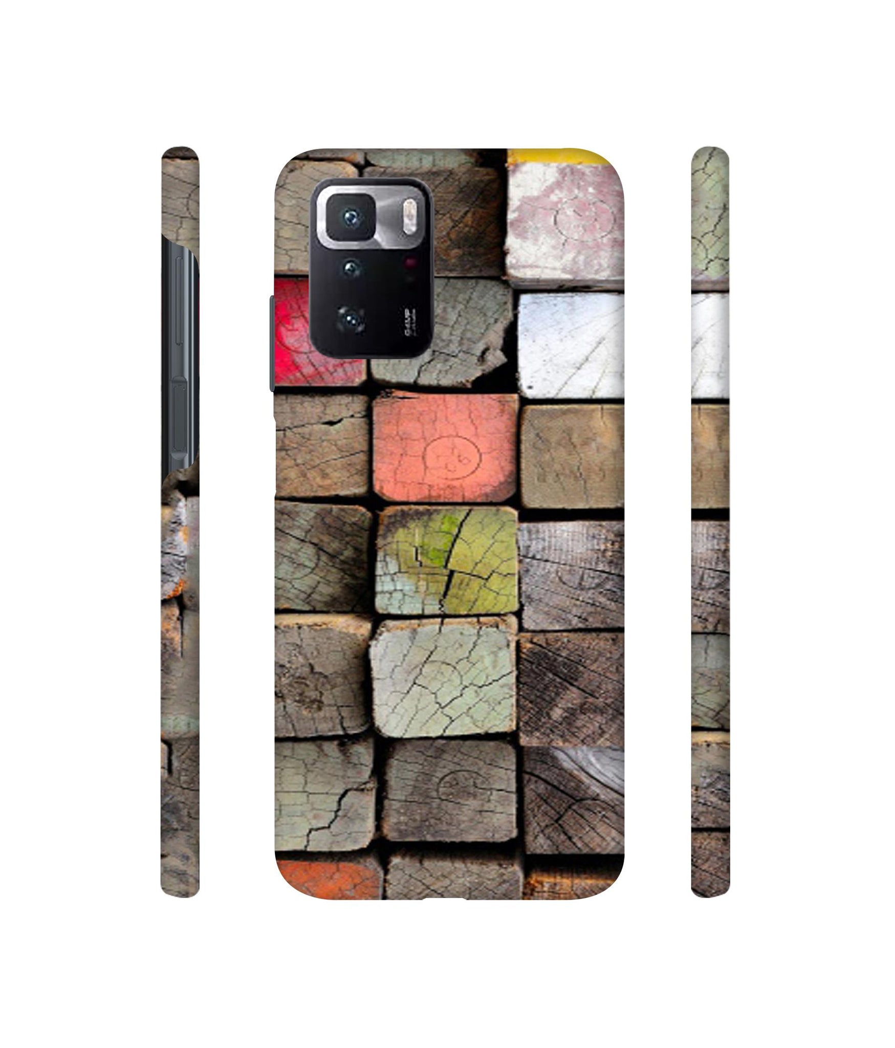 Wood Lumber Paint Designer Hard Back Cover for Mi Poco X3 GT