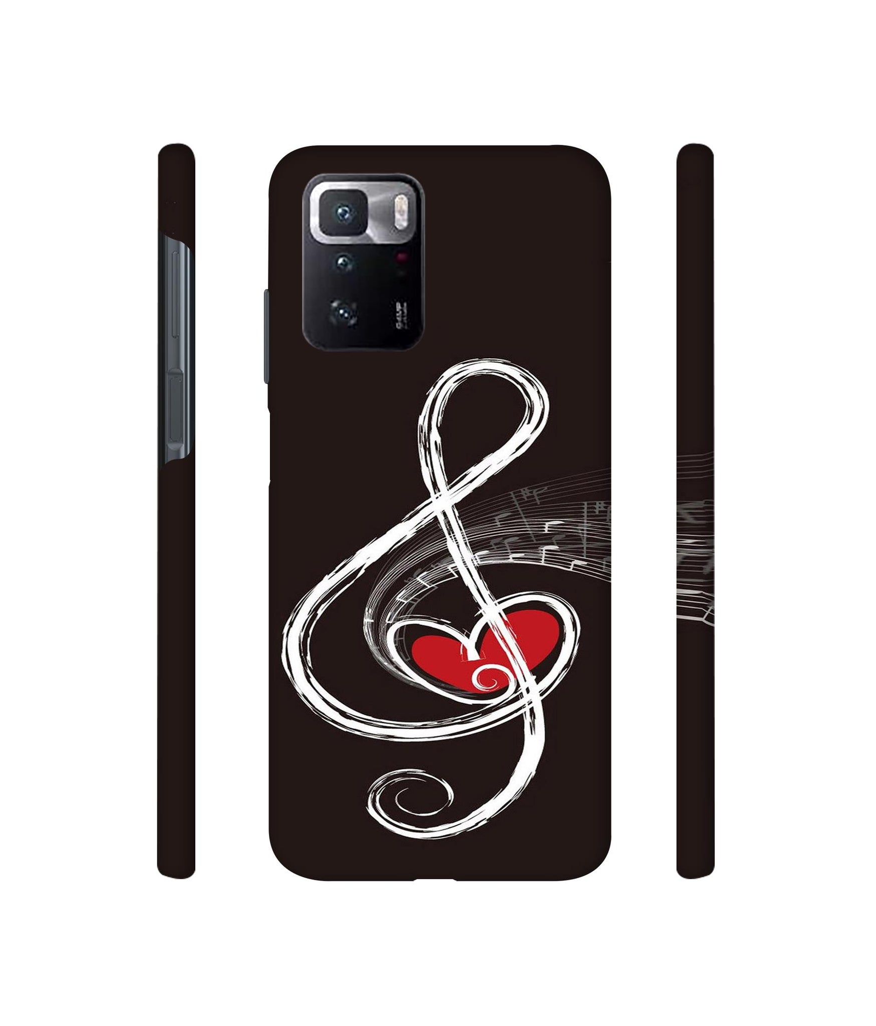 Love Note Music Designer Hard Back Cover for Mi Poco X3 GT