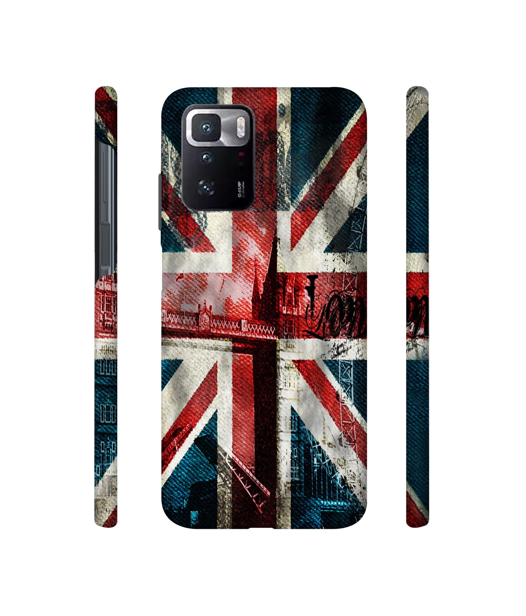 London Flag wallpaper Designer Hard Back Cover for Mi Poco X3 GT