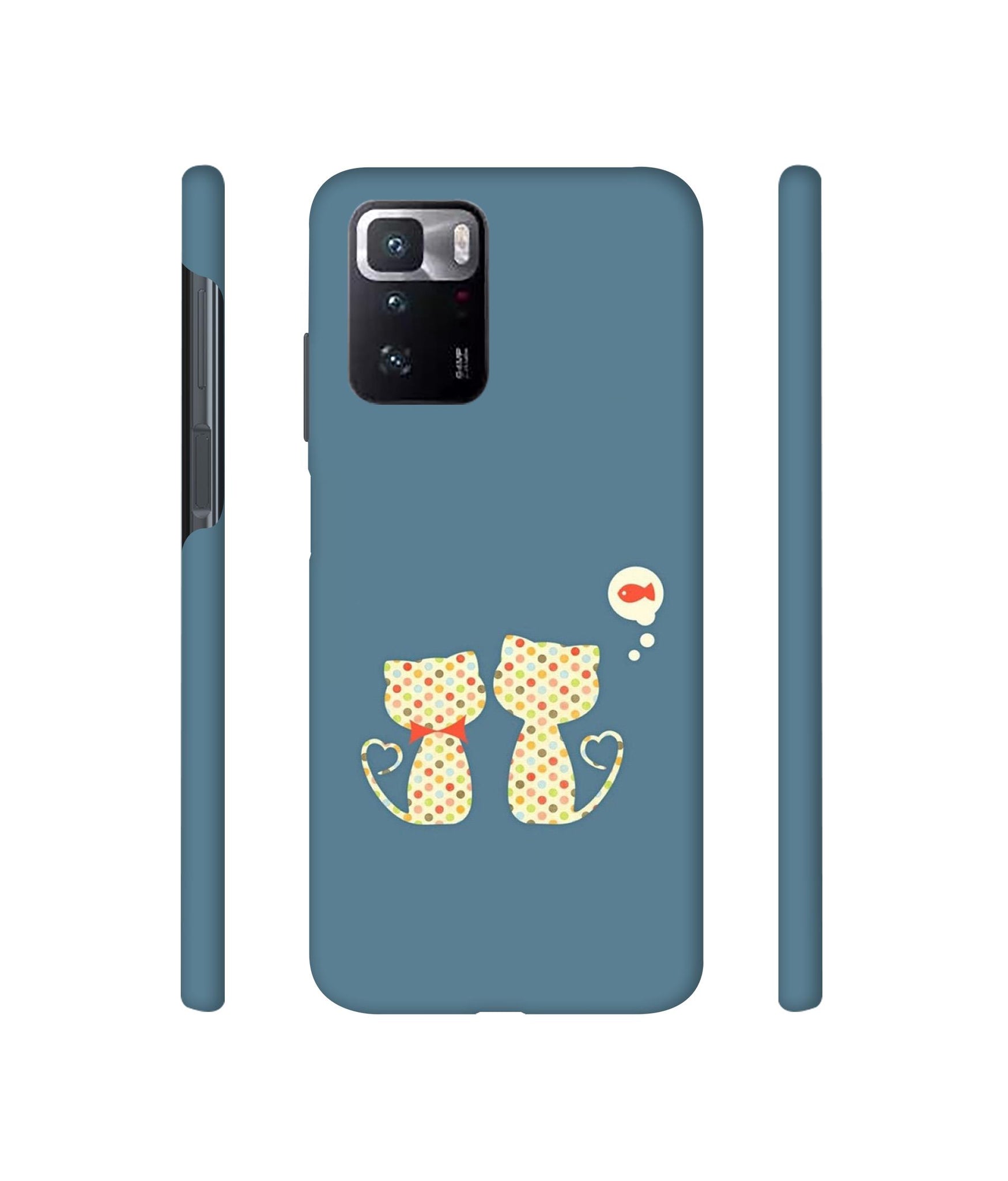 Fish On Mind Print Designer Hard Back Cover for Mi Poco X3 GT
