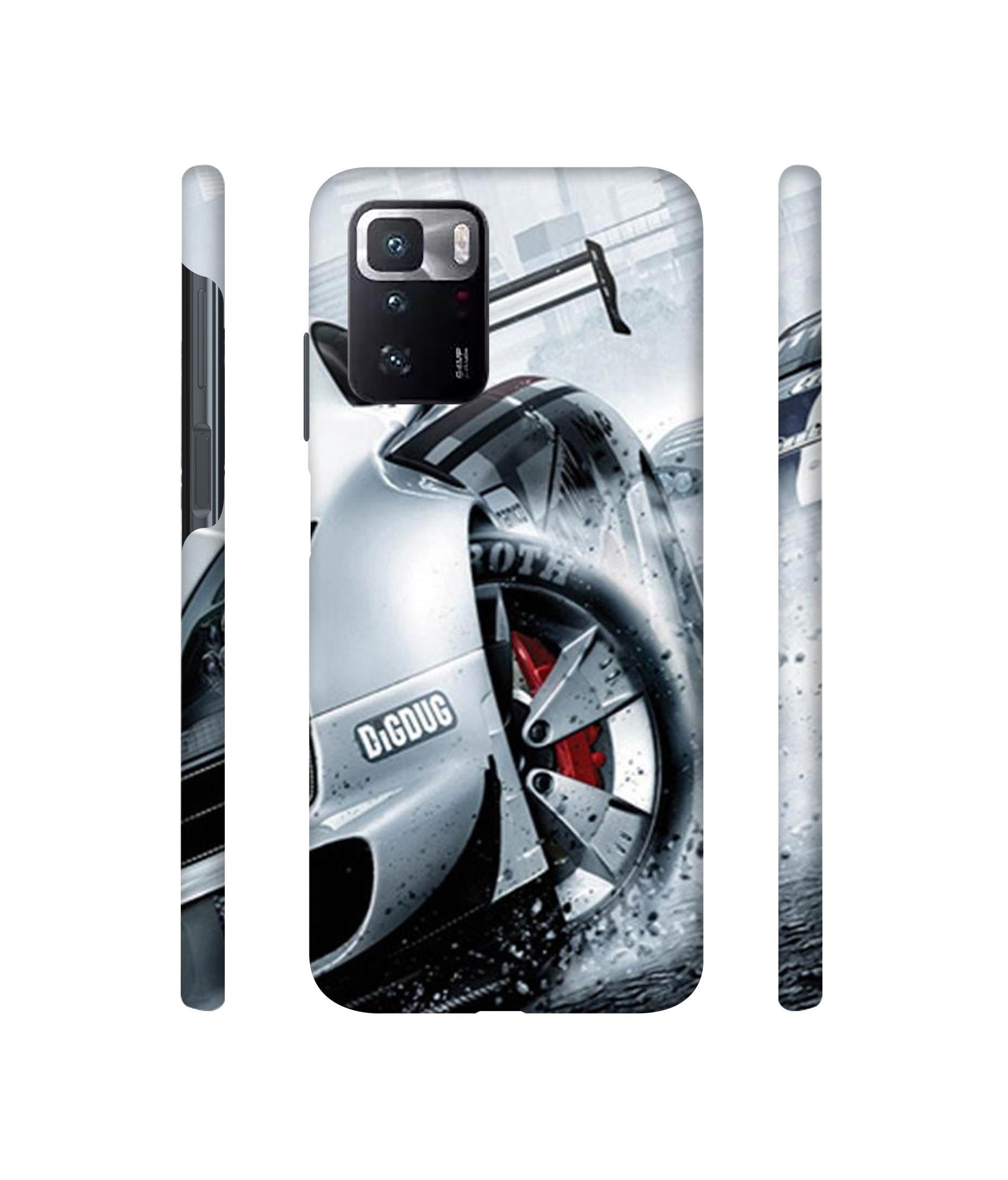 Drift Sport Print Designer Hard Back Cover for Mi Poco X3 GT