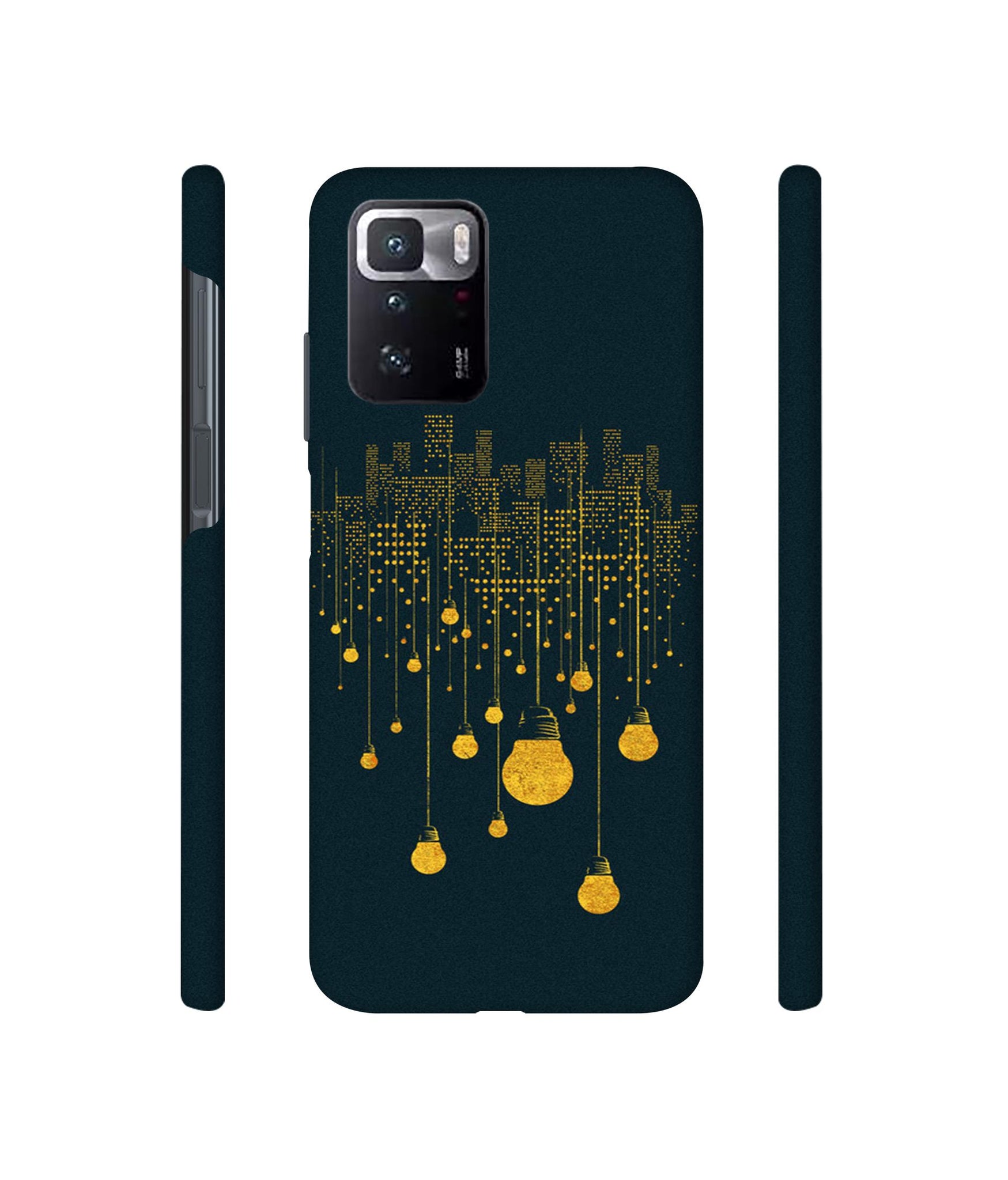 City Light Pattern Designer Hard Back Cover for Mi Poco X3 GT