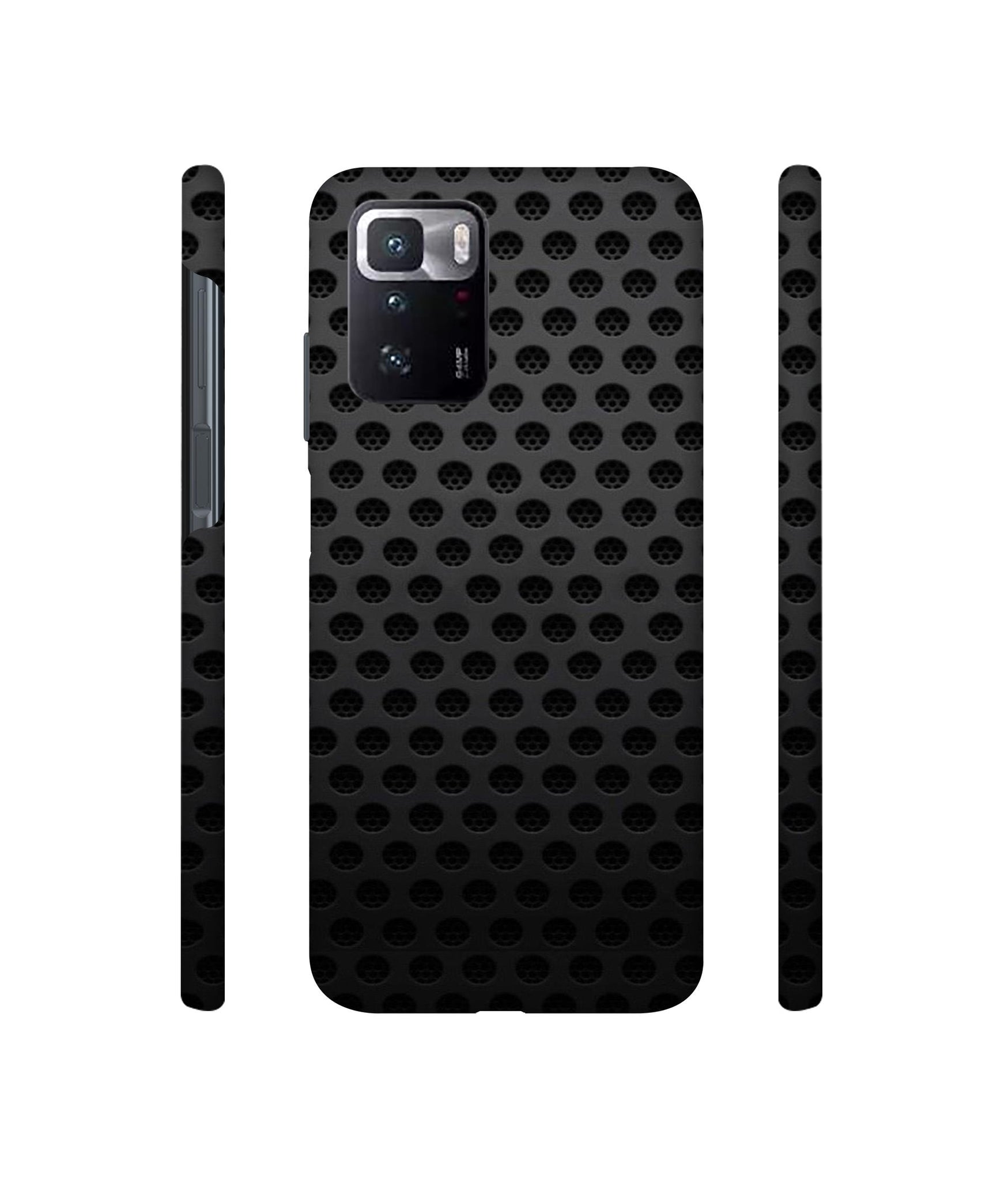 Black Circle Designer Hard Back Cover for Mi Poco X3 GT