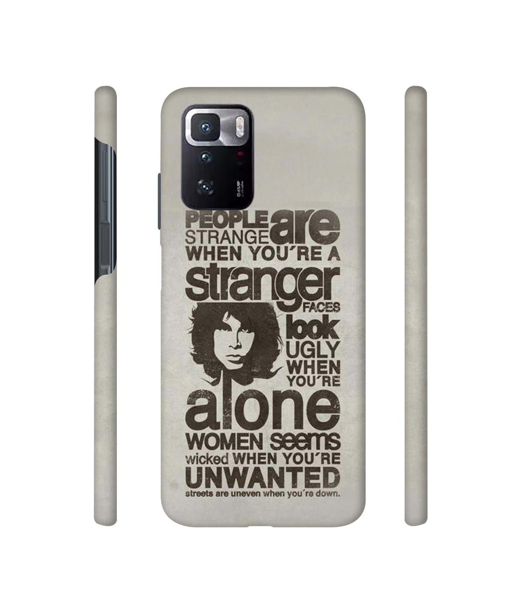 Quotes Pattern Designer Hard Back Cover for Mi Poco X3 GT