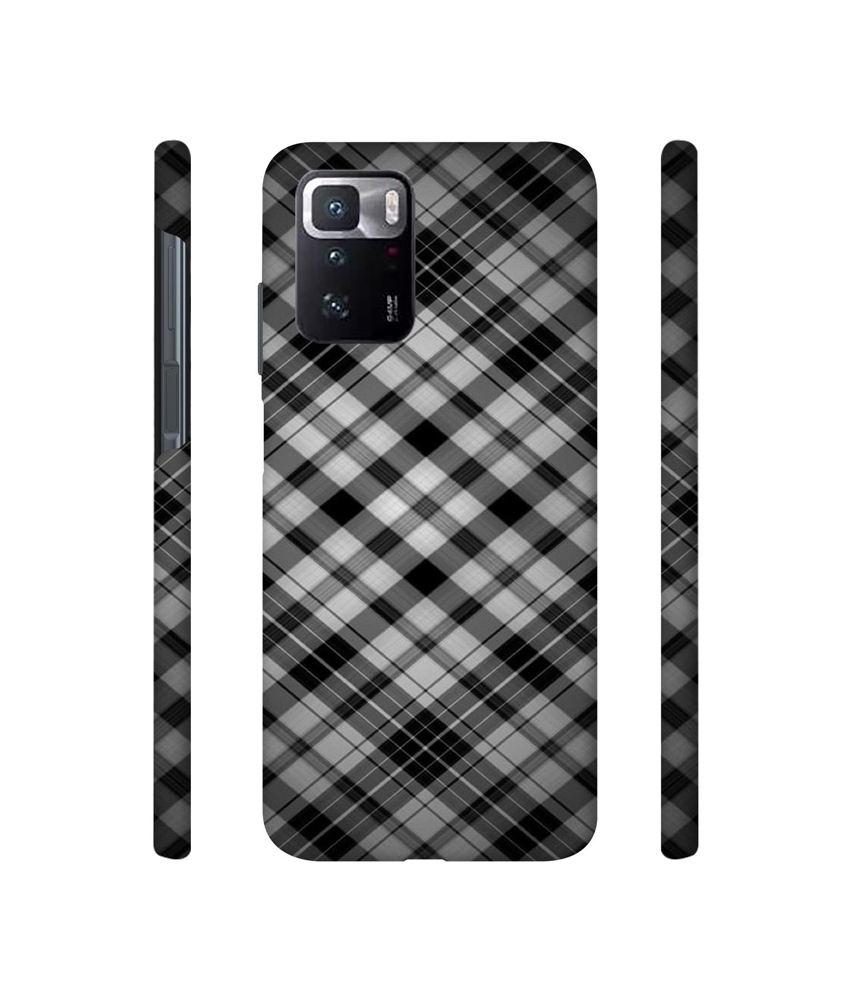 Black Stripes Pattern Designer Hard Back Cover for Mi Poco X3 GT