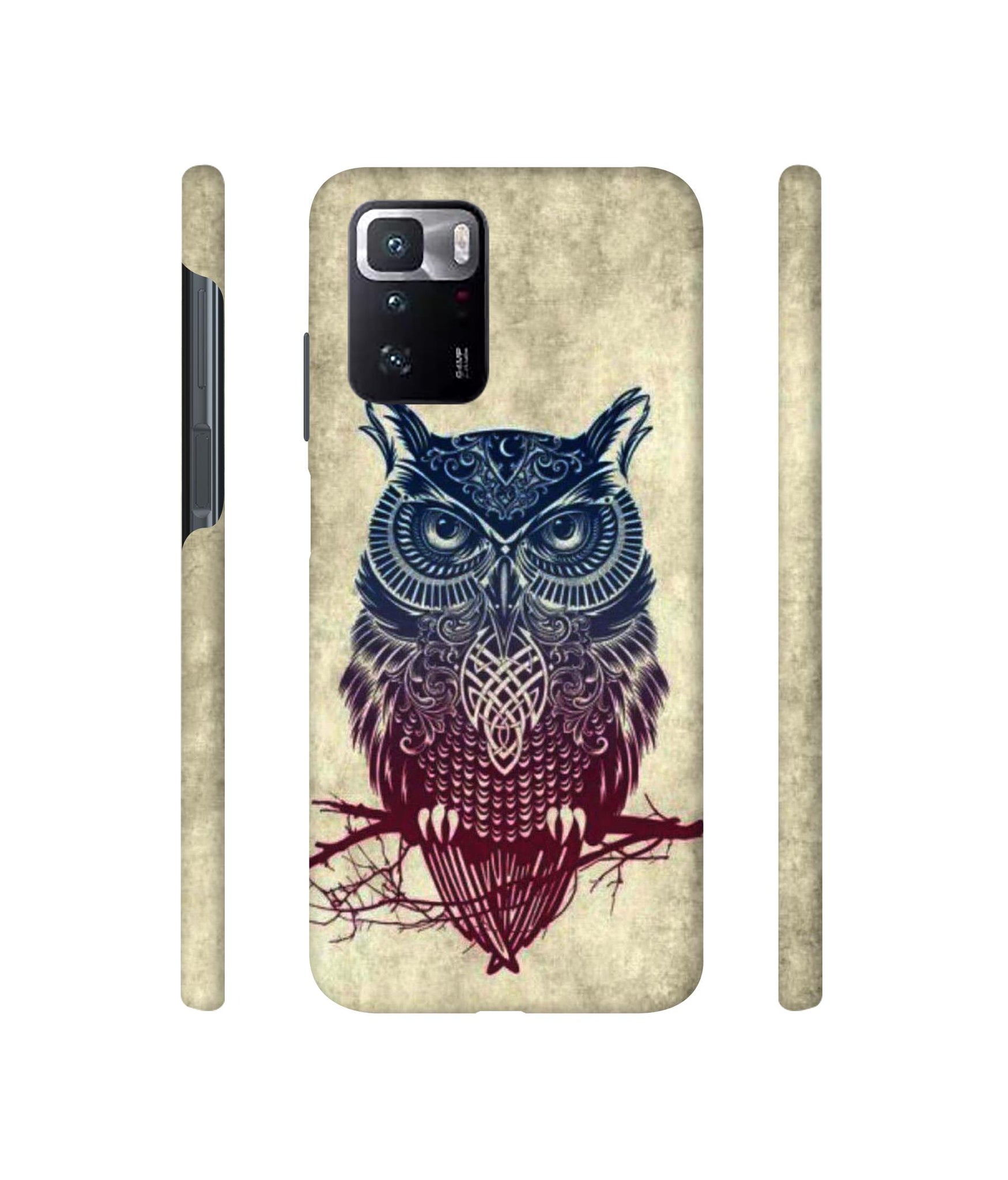 Owl Pattern Designer Hard Back Cover for Mi Poco X3 GT
