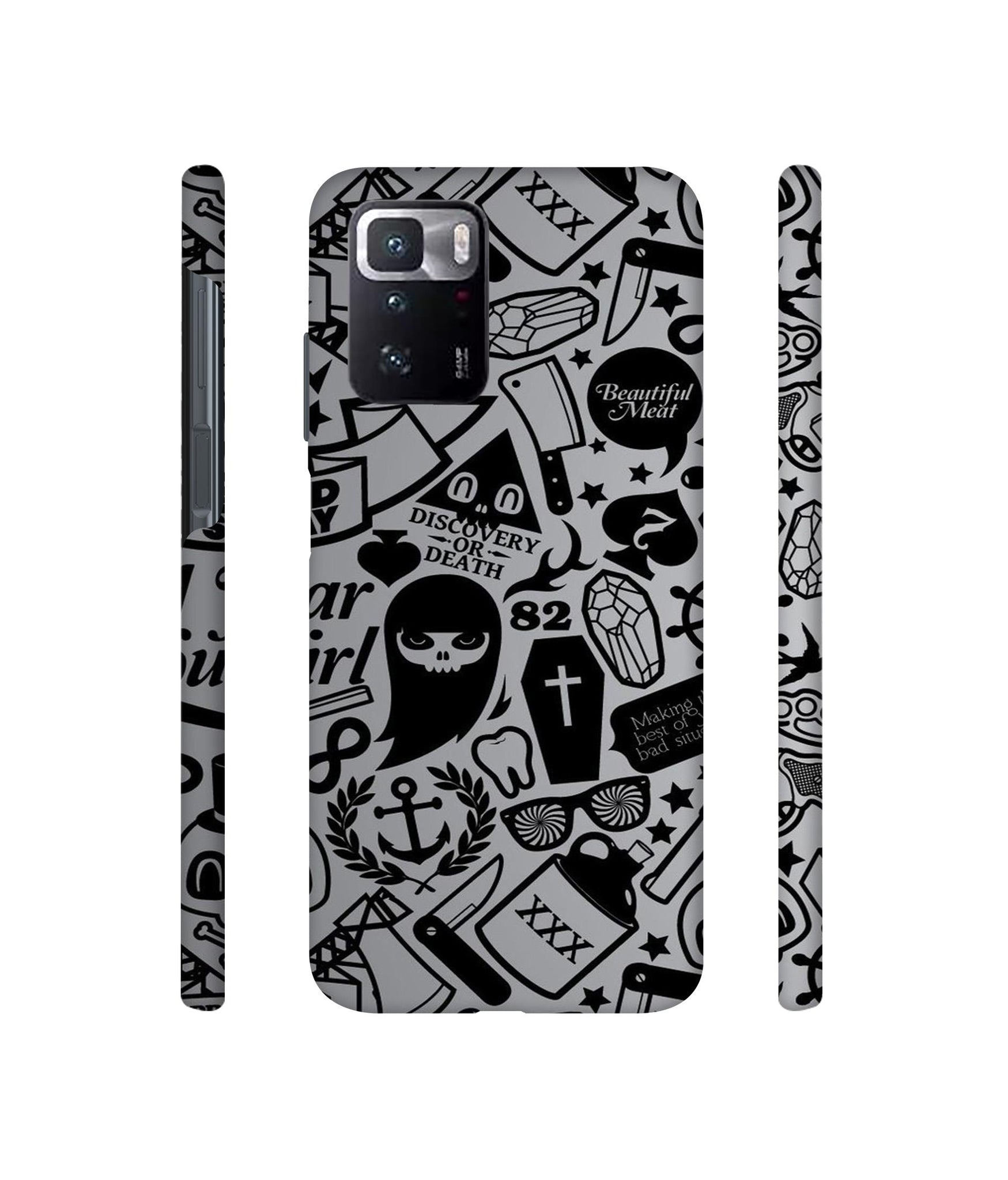 Discover Or Death Designer Hard Back Cover for Mi Poco X3 GT
