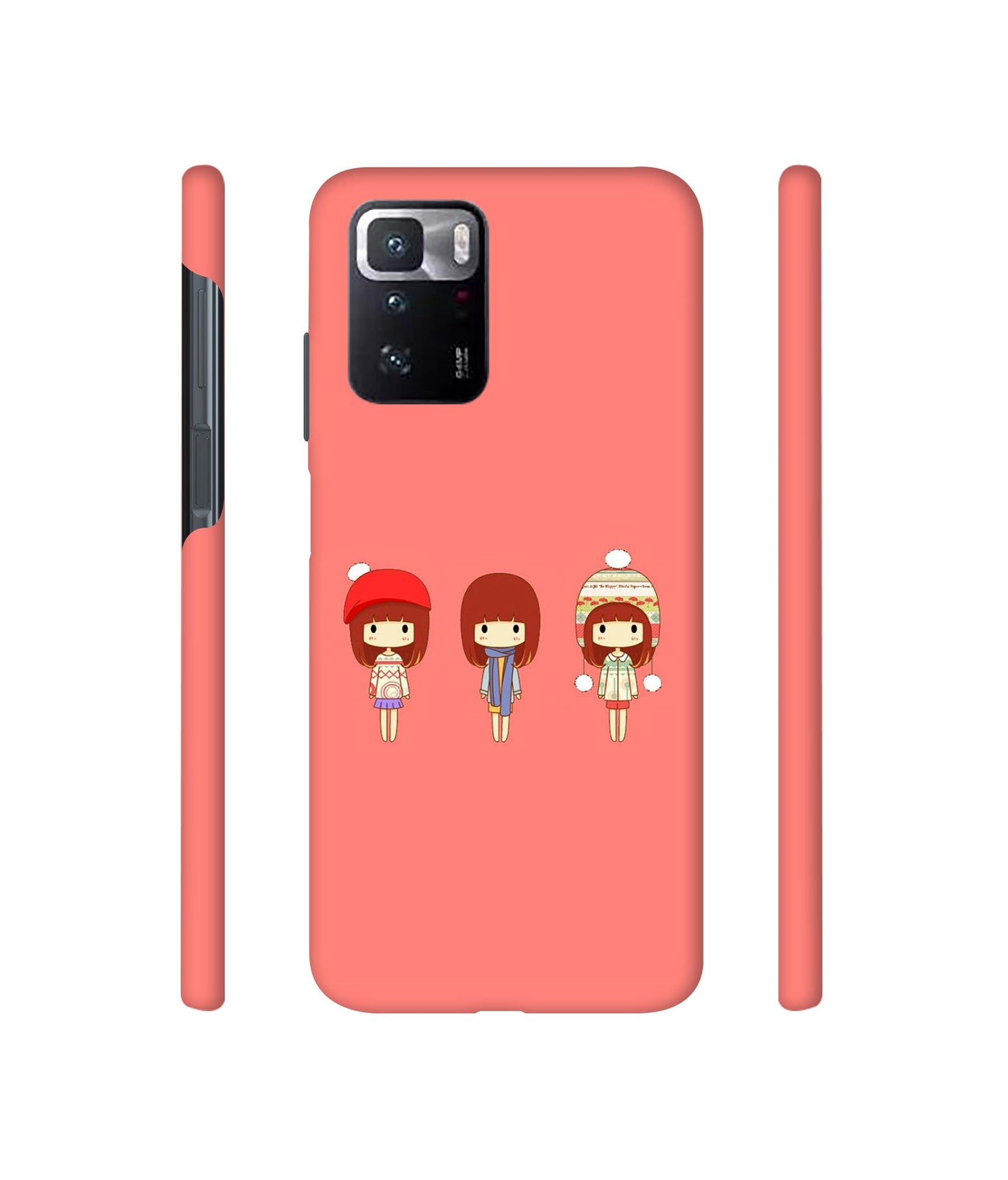 Cute Girls Designer Hard Back Cover for Mi Poco X3 GT