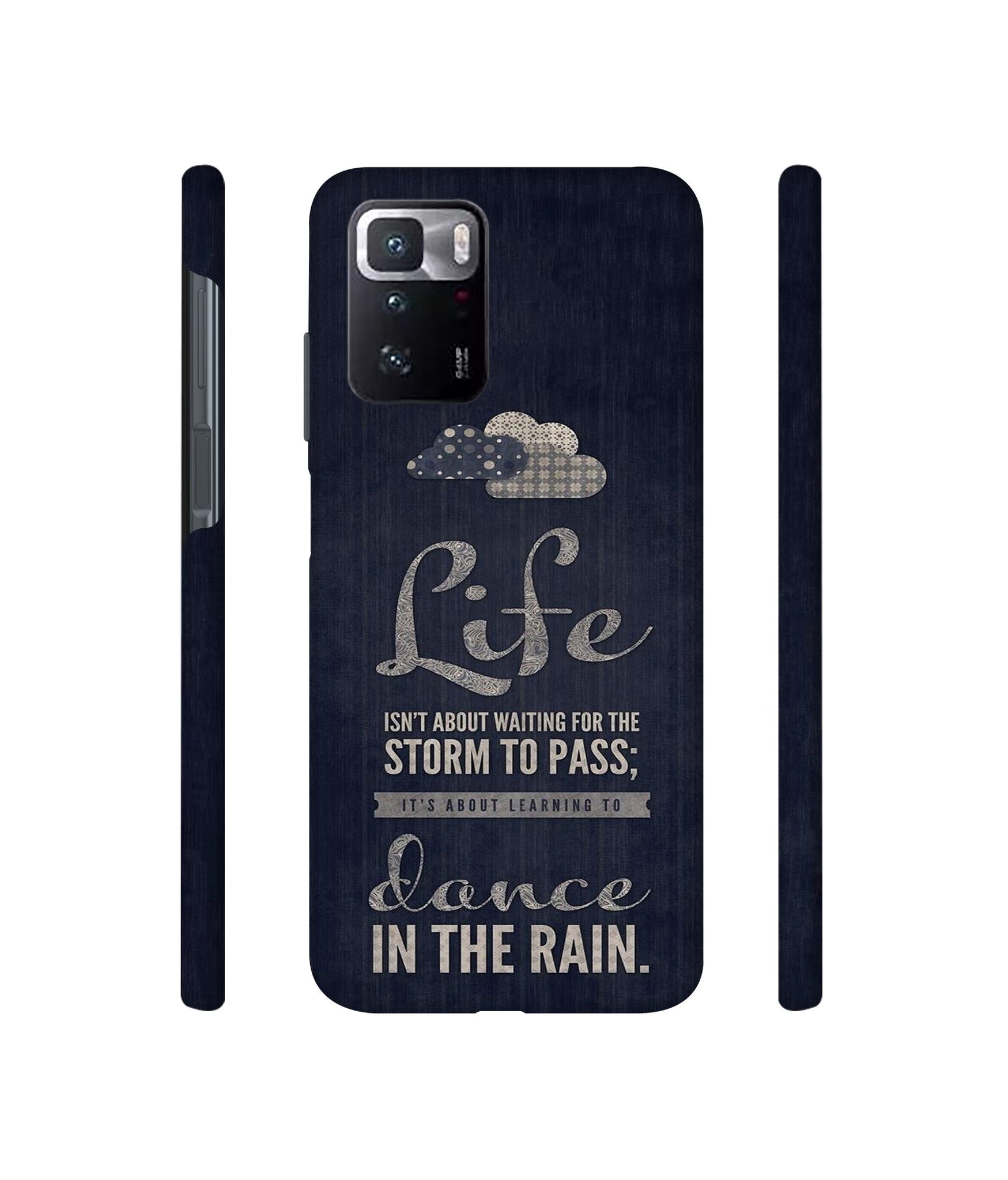 Life in The Rain Designer Hard Back Cover for Mi Poco X3 GT