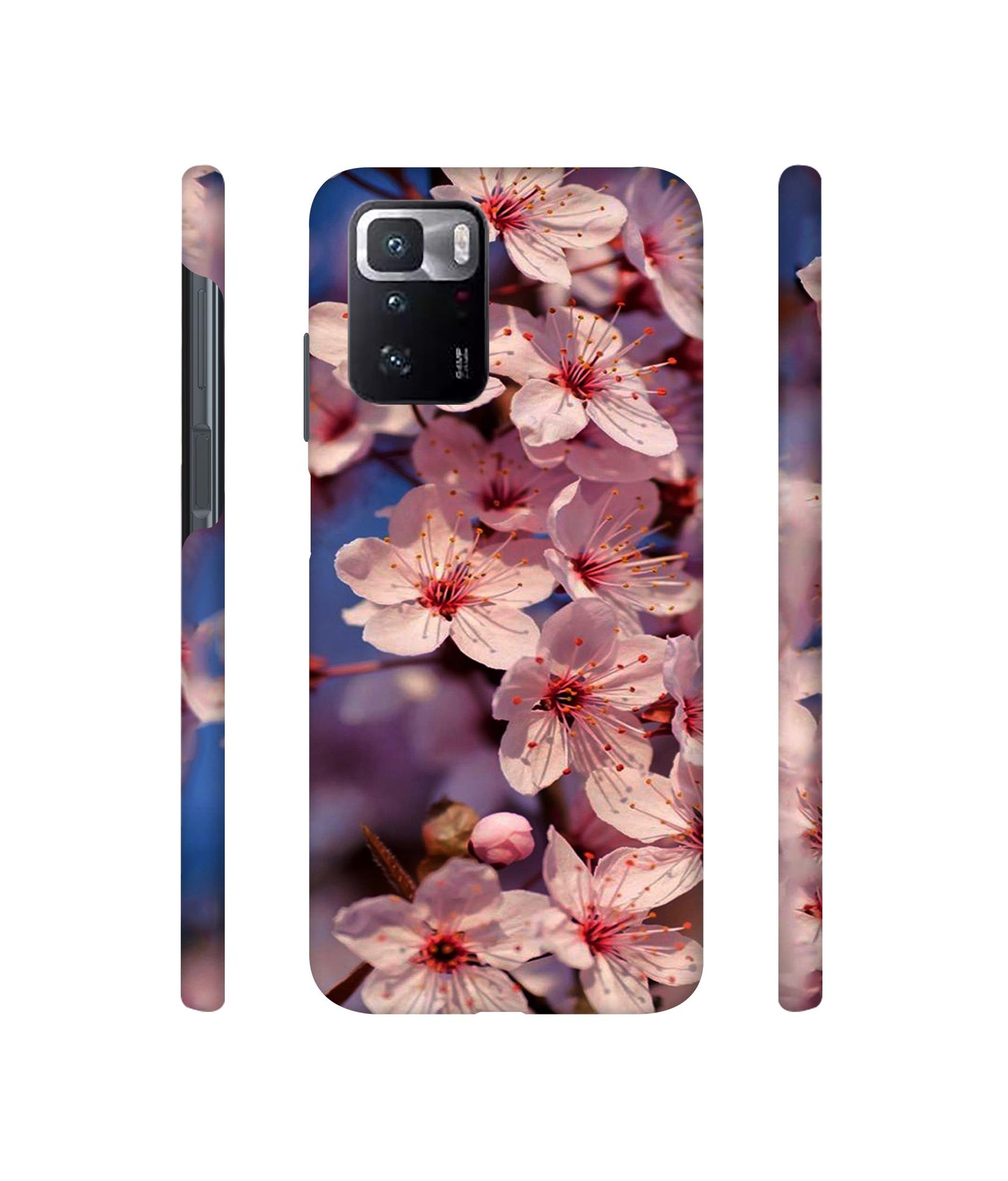 Pink Flowers Pattern Designer Hard Back Cover for Mi Poco X3 GT