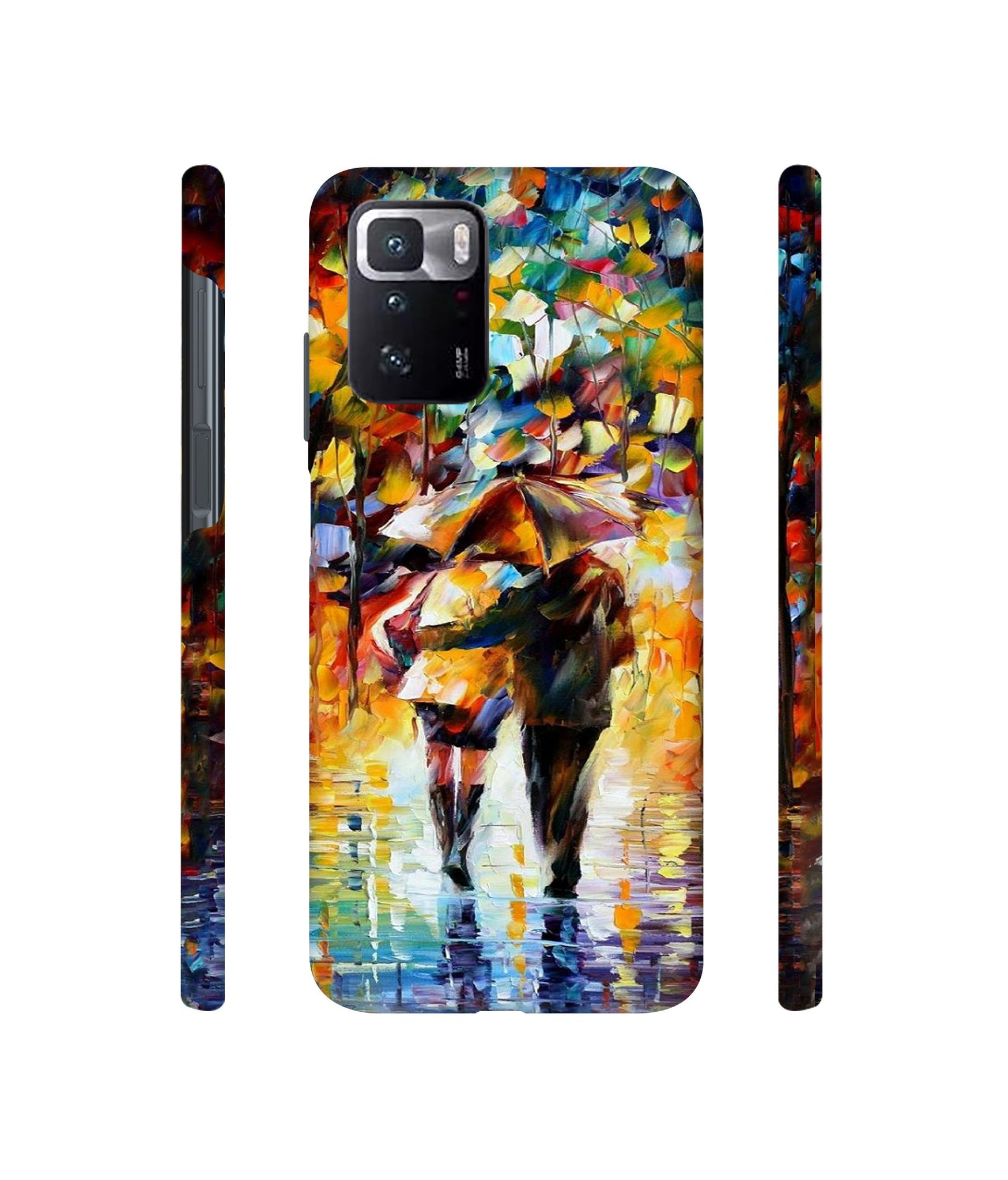 Paint Couple Pattern Designer Hard Back Cover for Mi Poco X3 GT