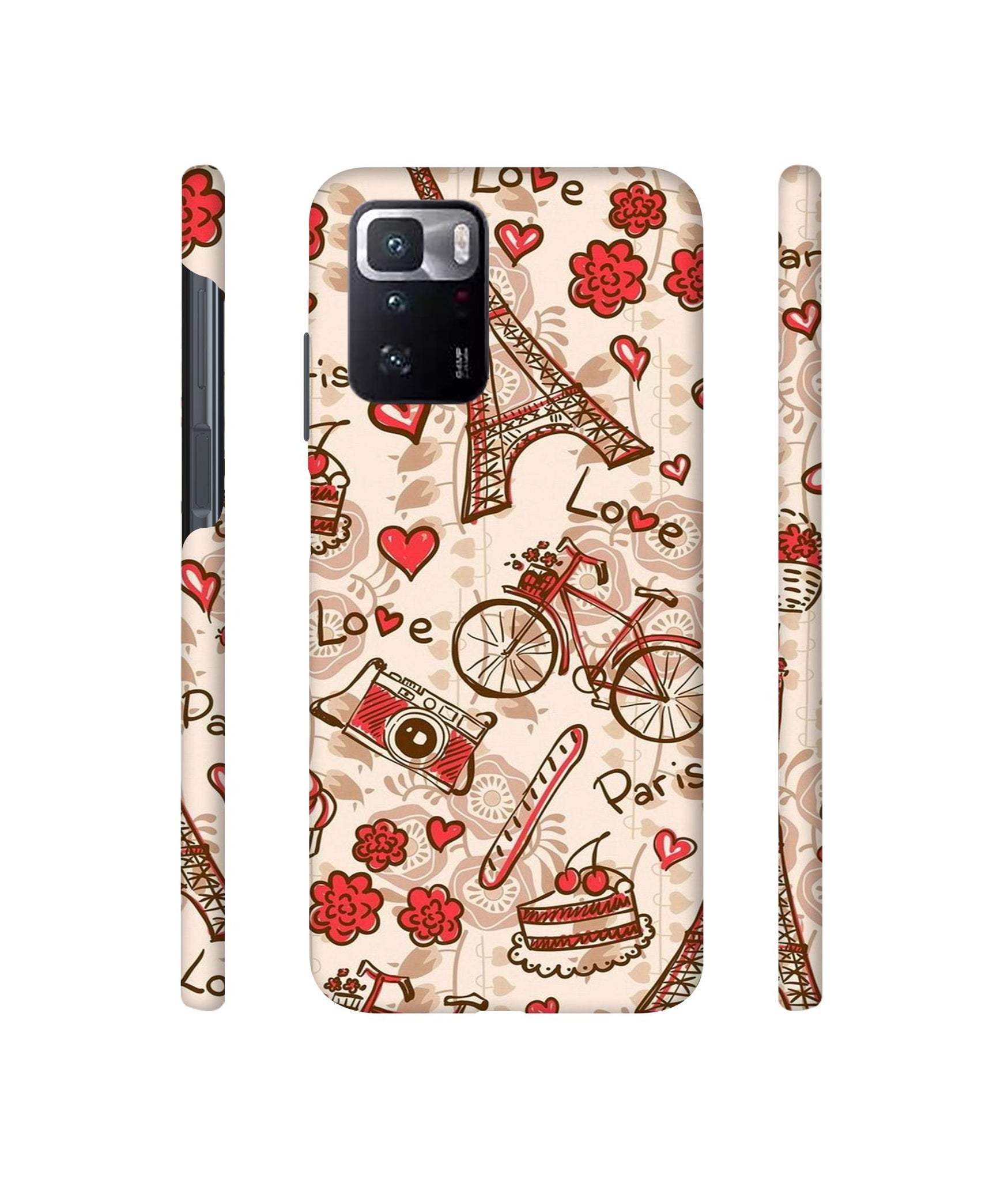 Vintage Paris Designer Hard Back Cover for Mi Poco X3 GT