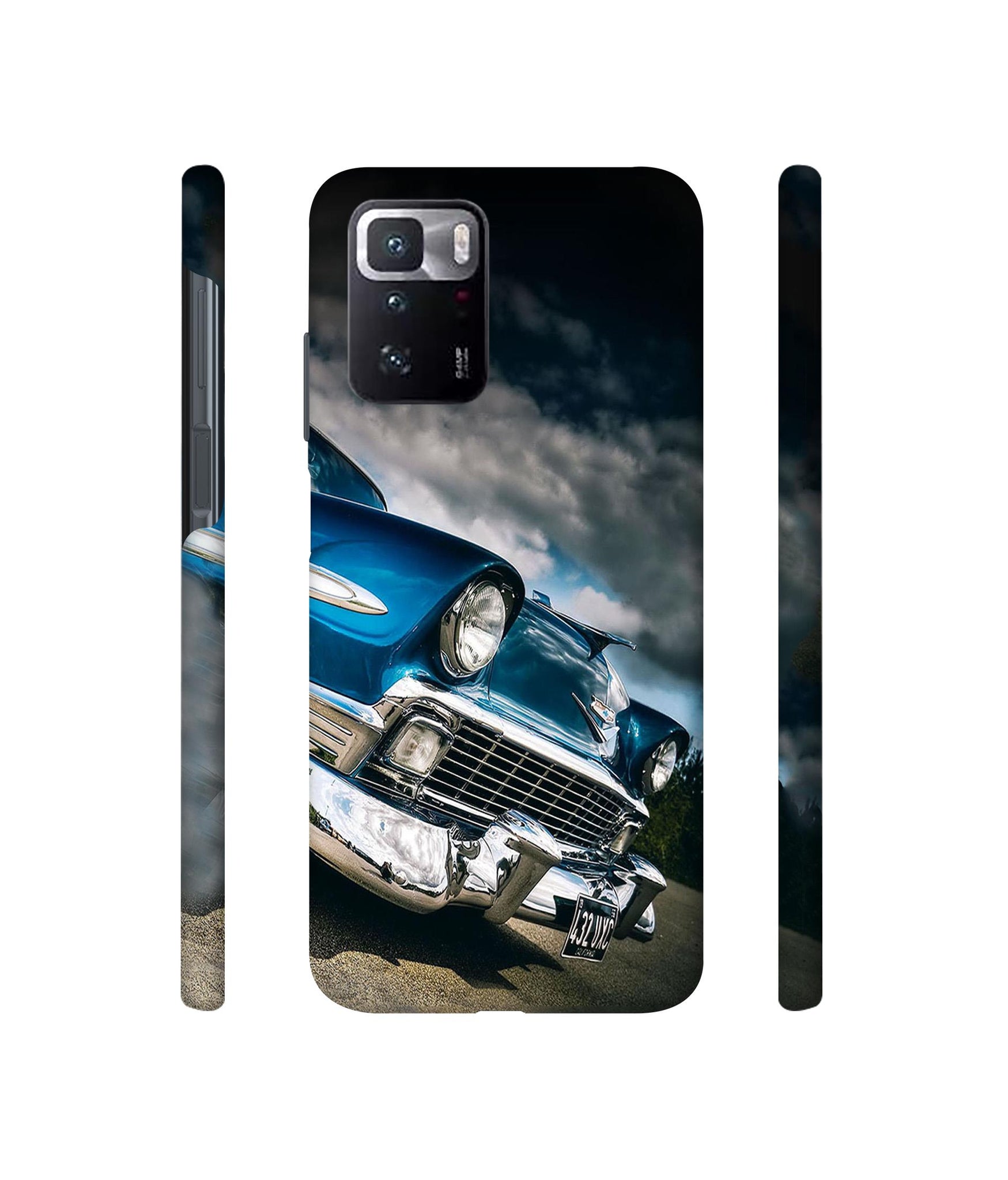 Vintage Car Pattern Designer Hard Back Cover for Mi Poco X3 GT